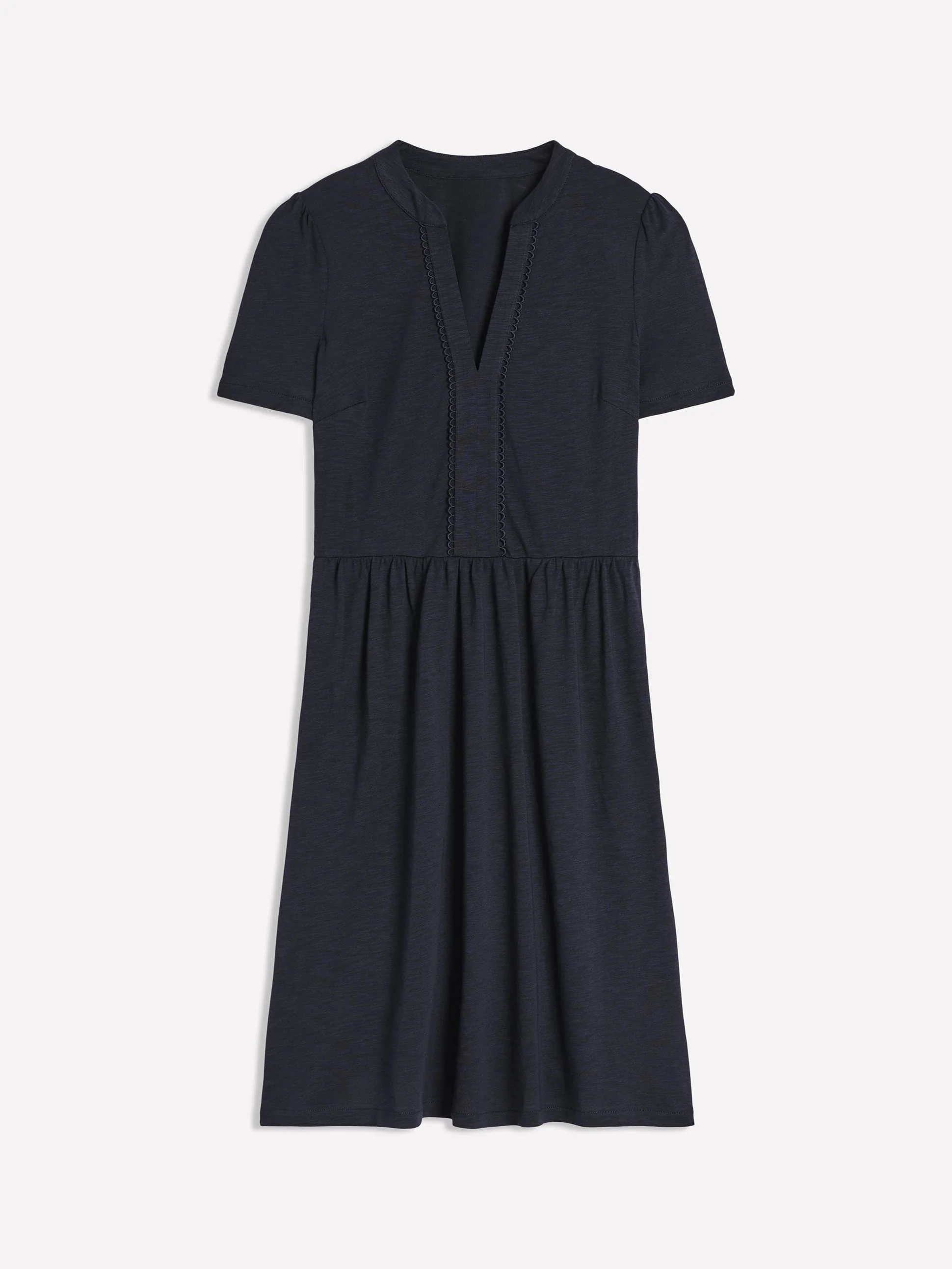 Naomi Kurzärmliges Kleid-Marineblau - Image 5