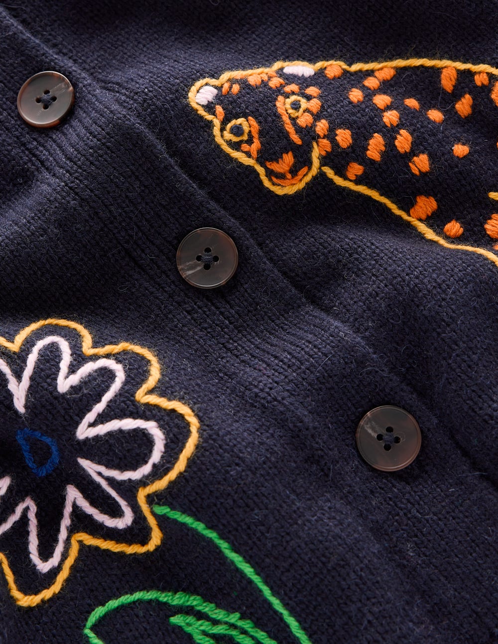 Natalie Strickjacke mit Stickerei-Navy, Stickerei - Image 7
