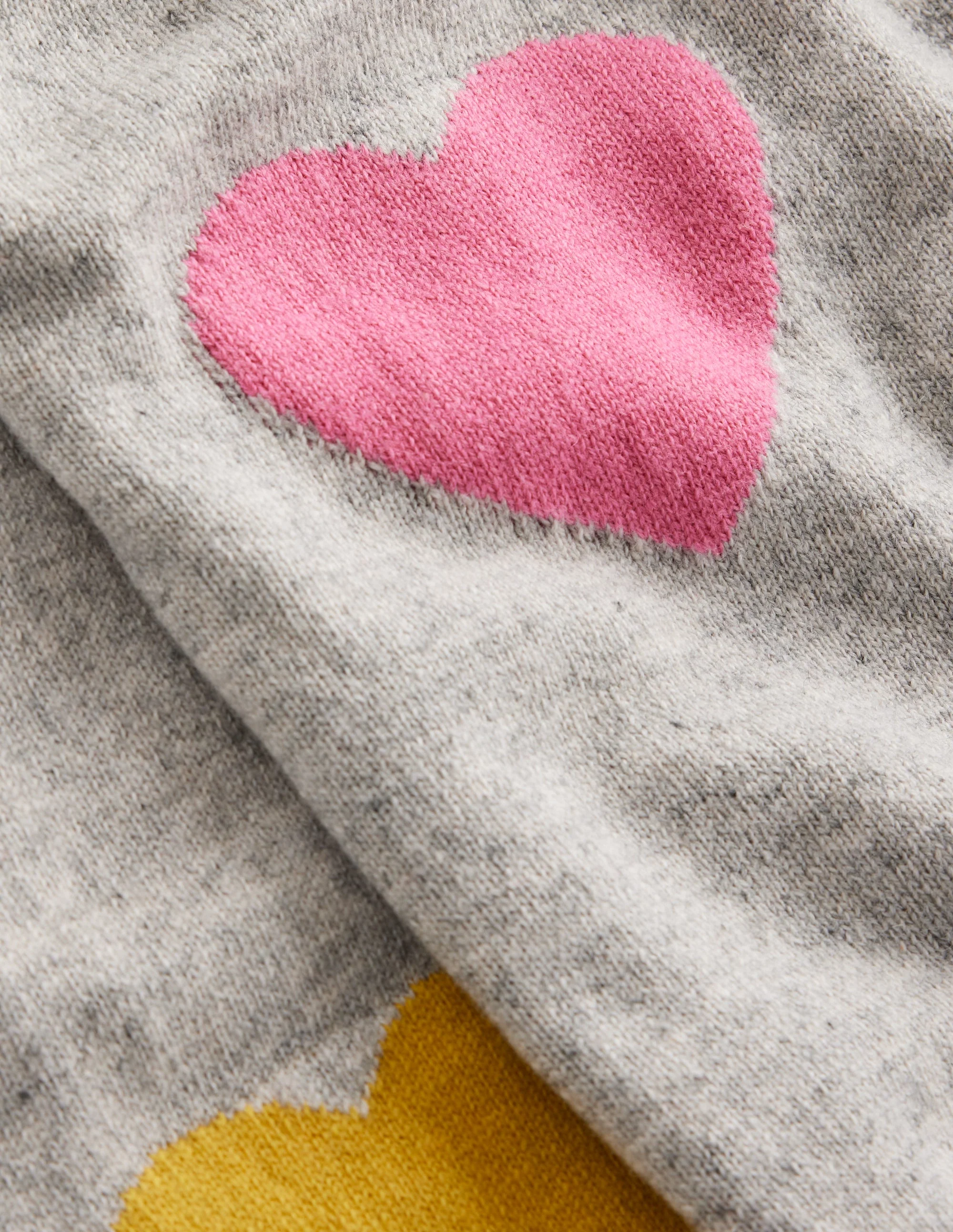 Natasha Pullover mit originellem Design-Grau, Herzen - Image 9