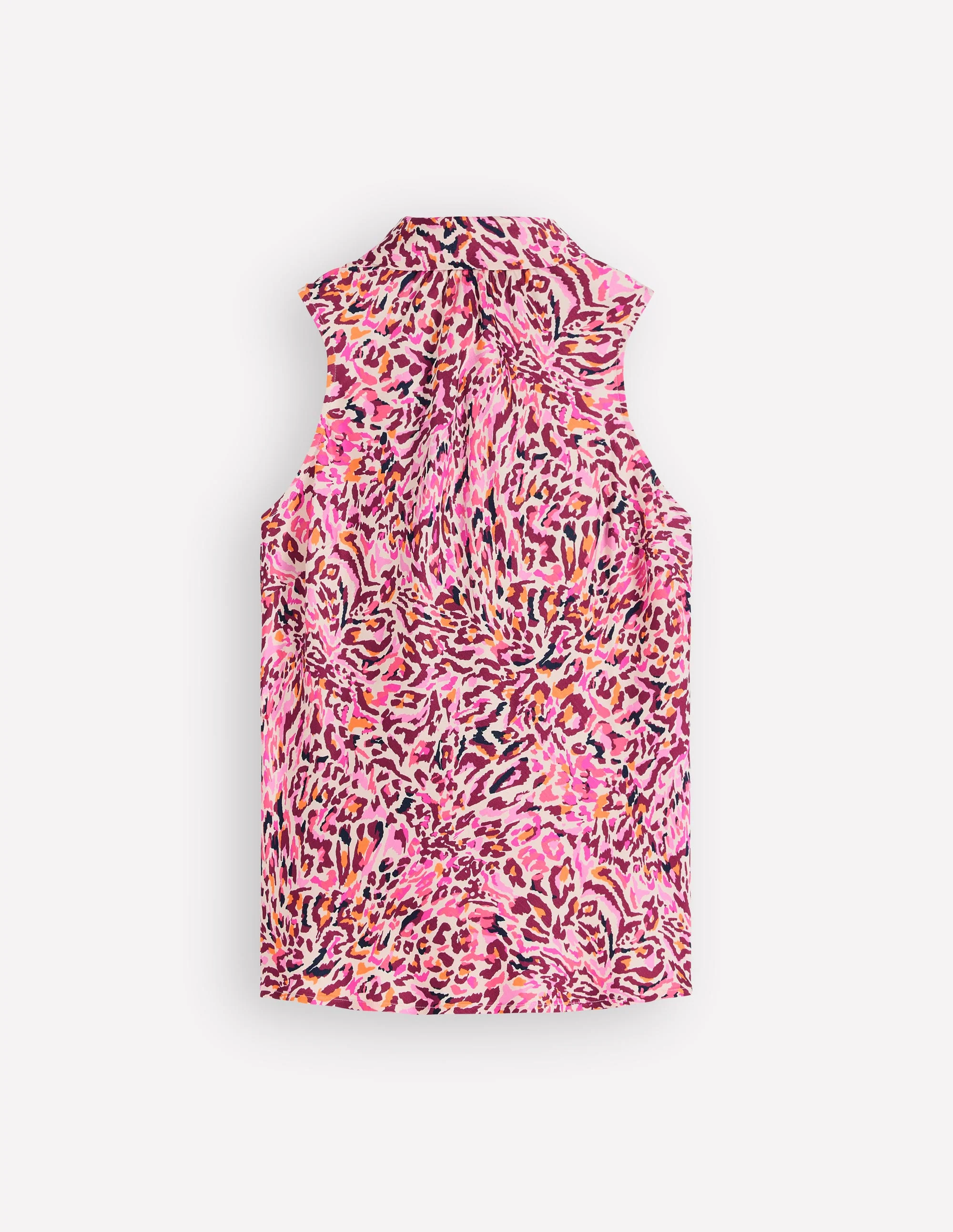 Neckholder-Oberteil aus Satin-Bunt, Fließendes Leopardenmuster - Image 6