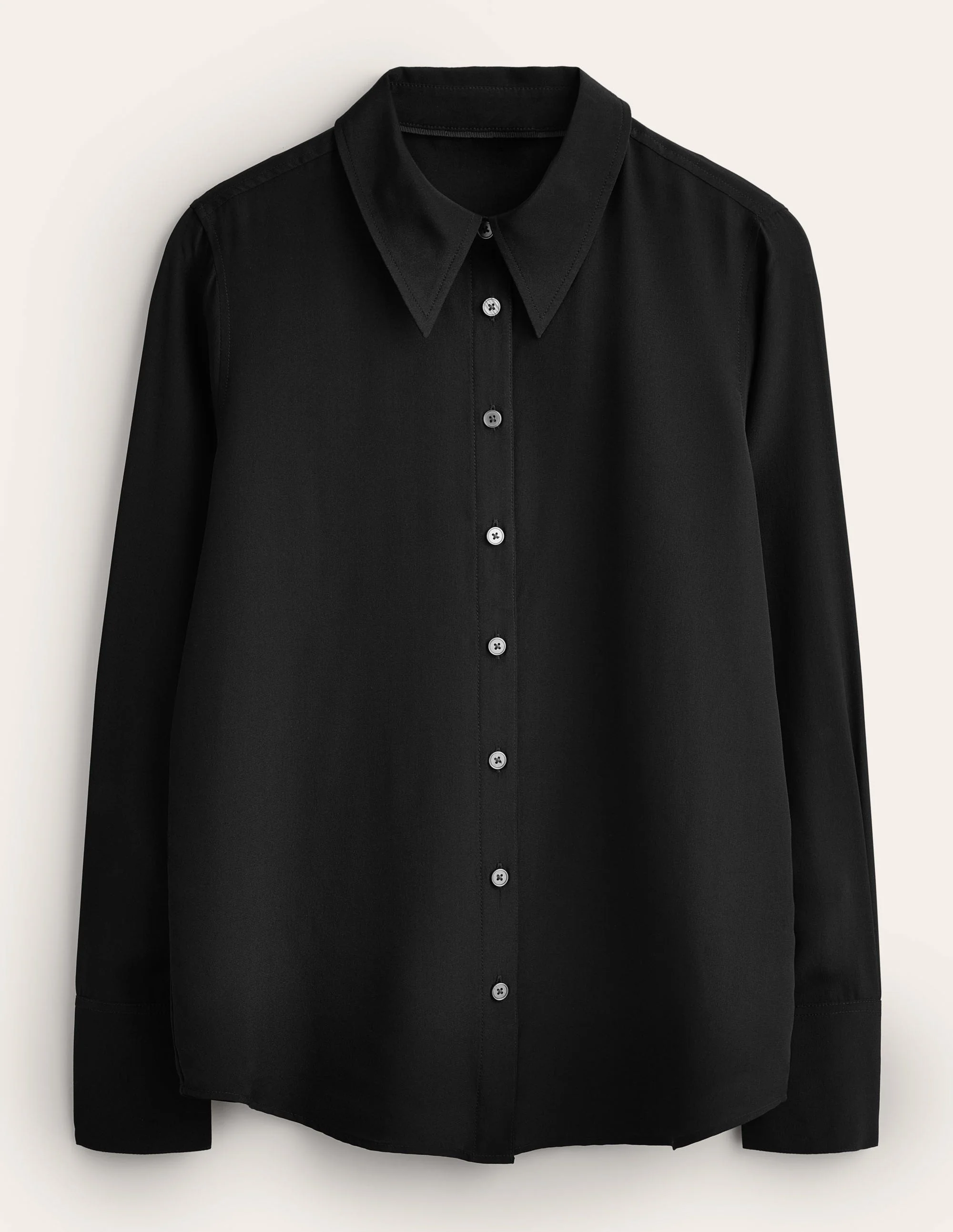 Neues Seidenhemd-Schwarz - Image 6