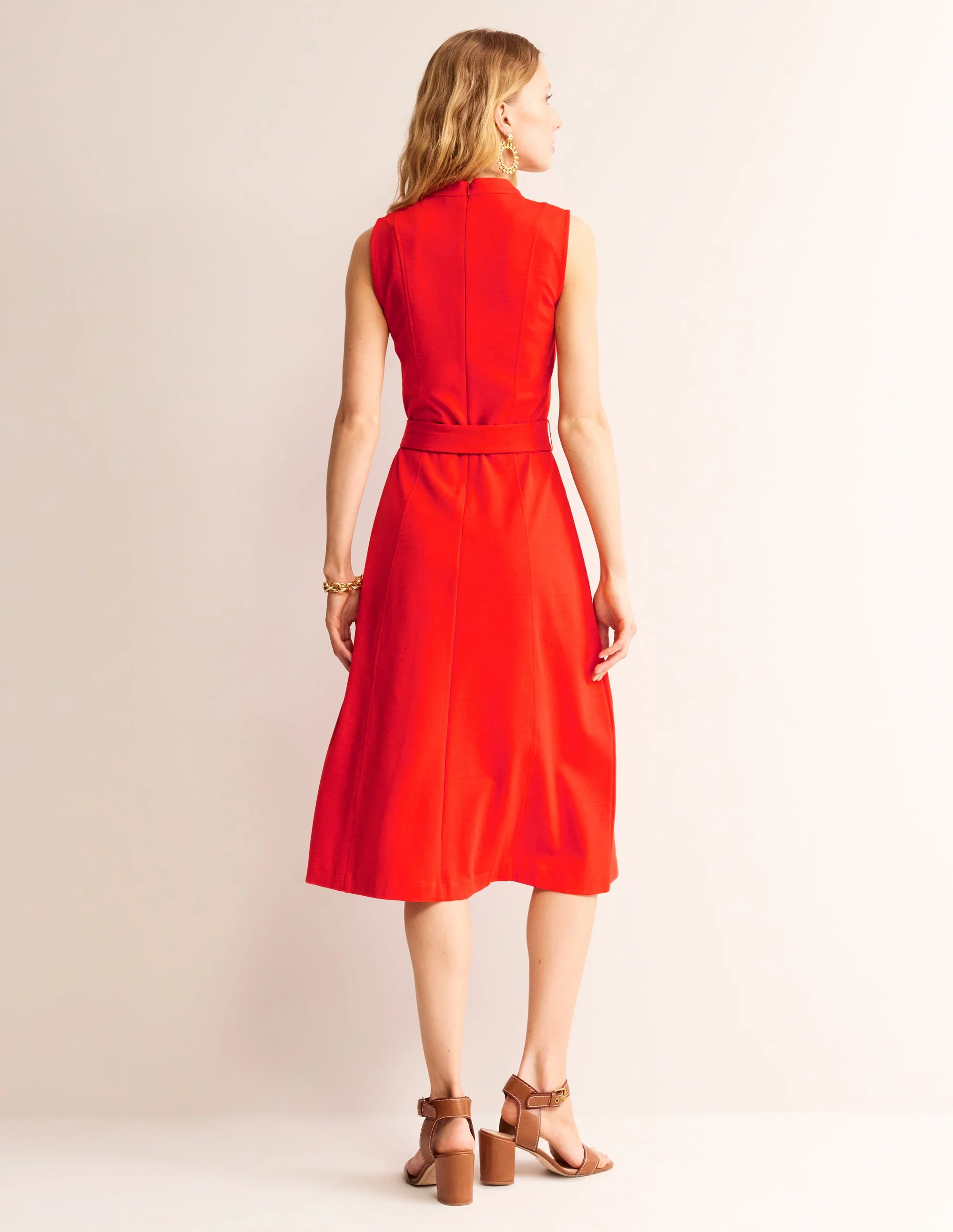 Nicola Ponte-Kleid mit hohem Kragen-Fiesta - Image 3