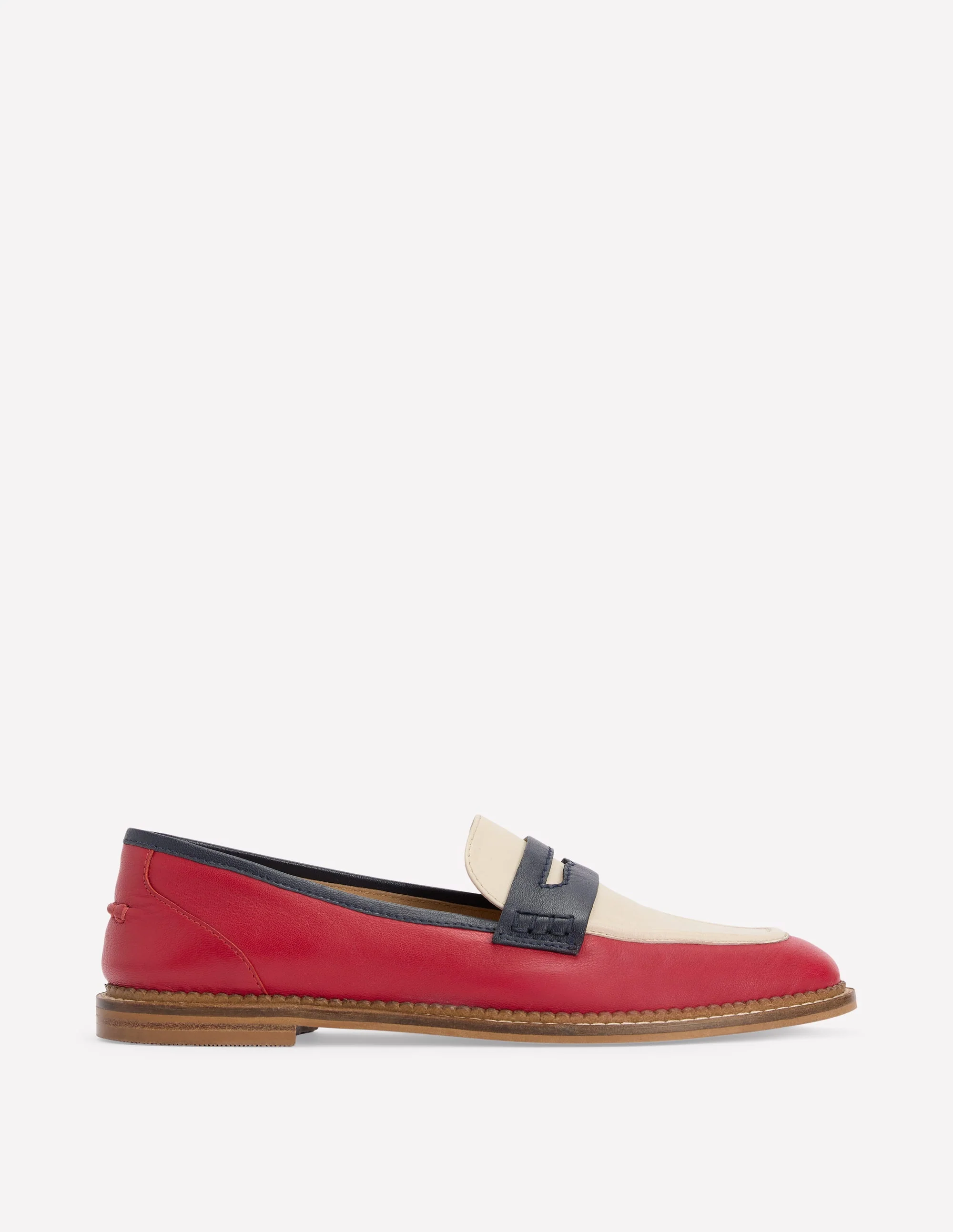 Nya Pennyloafer-Briefkastenrot/Marineblau