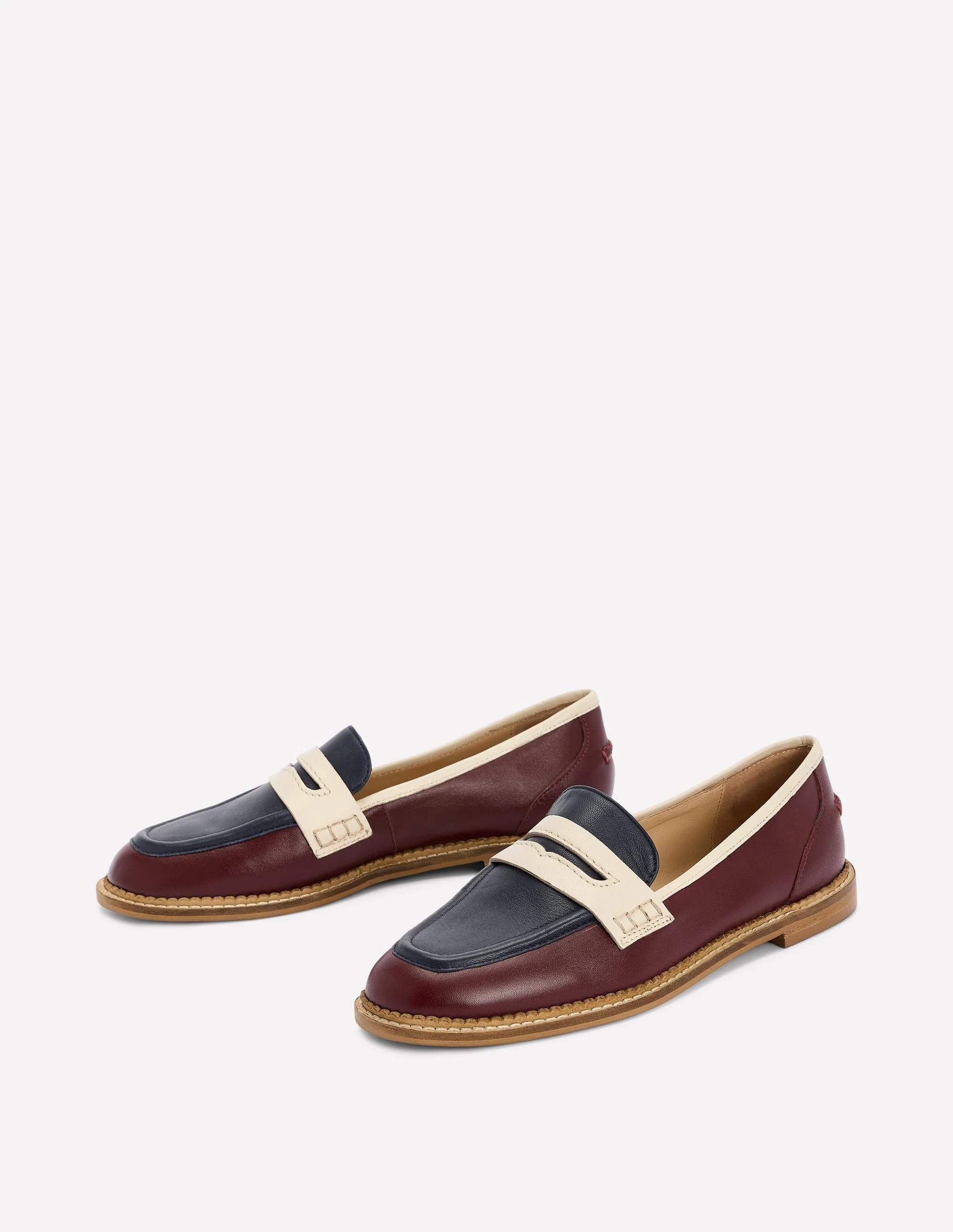 Nya Pennyloafer-Ochsenblutrot/Navy - Image 3
