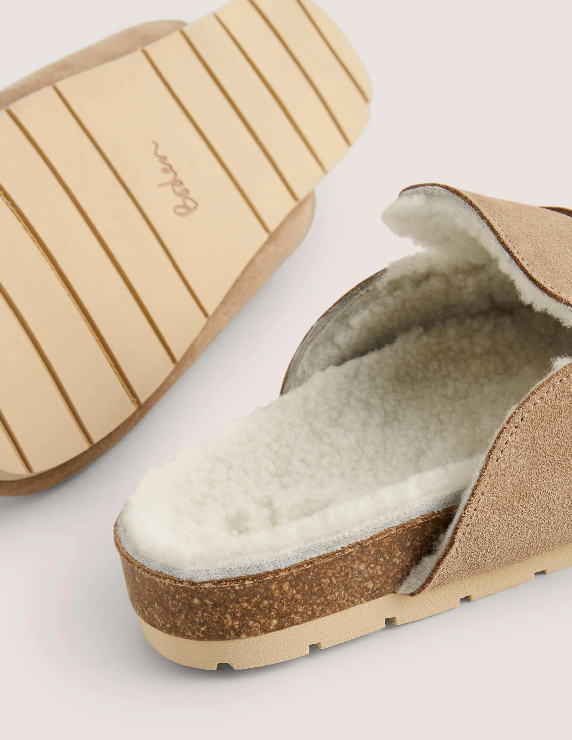 Offene Lammfell-Loafer-Eichelbraun - Image 3