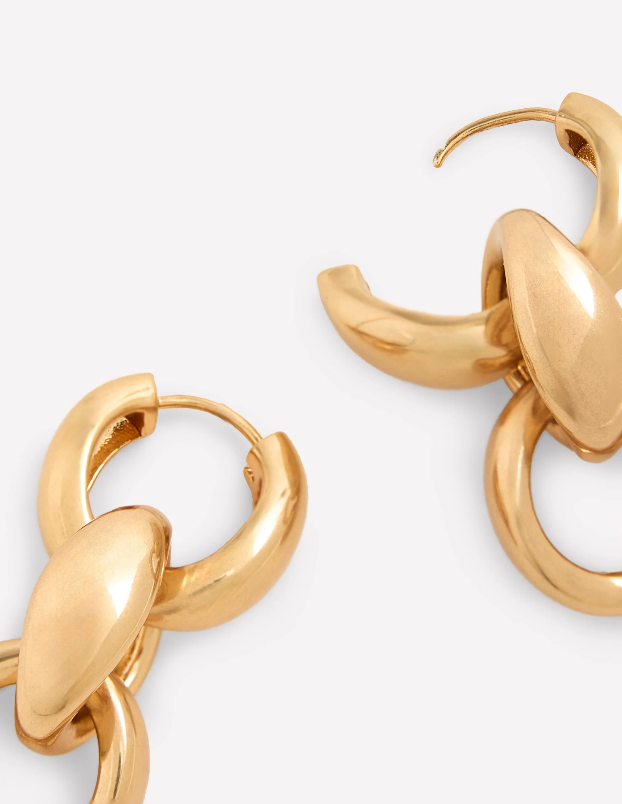 Ohrringe mit groben Kettengliedern-Gold - Image 3