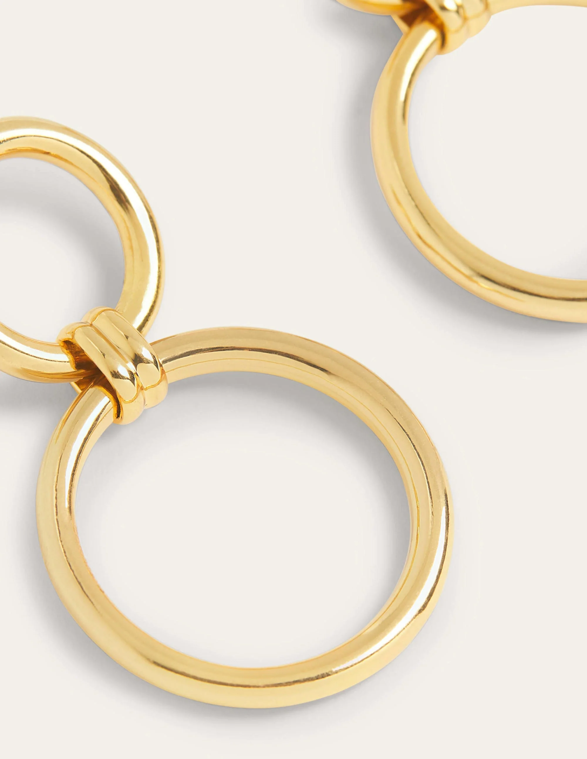 Ohrringe mit Ringgliedern-Gold - Image 3