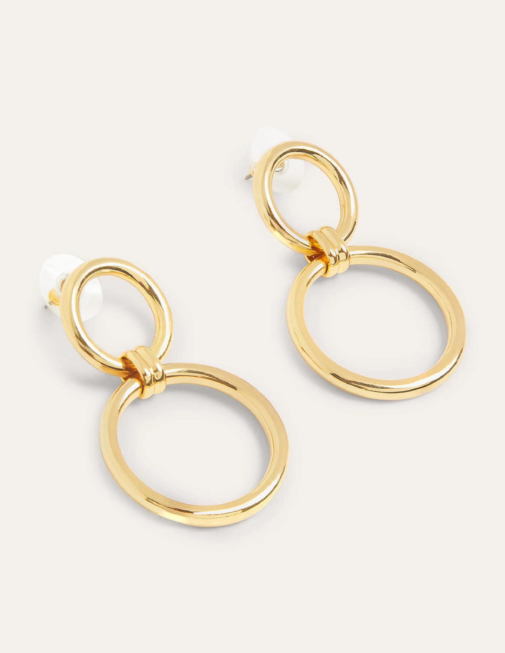 Ohrringe mit Ringgliedern-Gold - Image 5