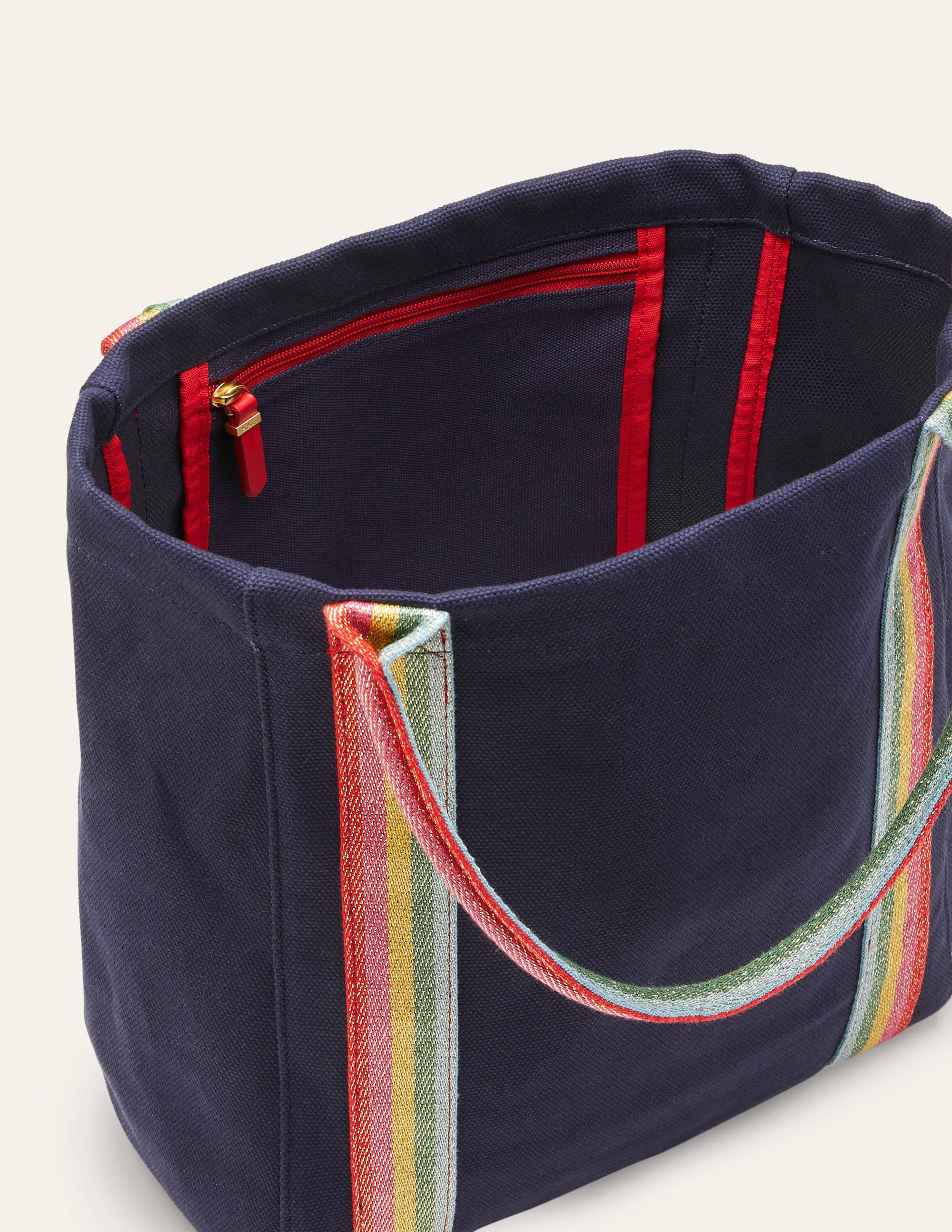 Olivia Leinen-Shopper-Marineblau - Image 2