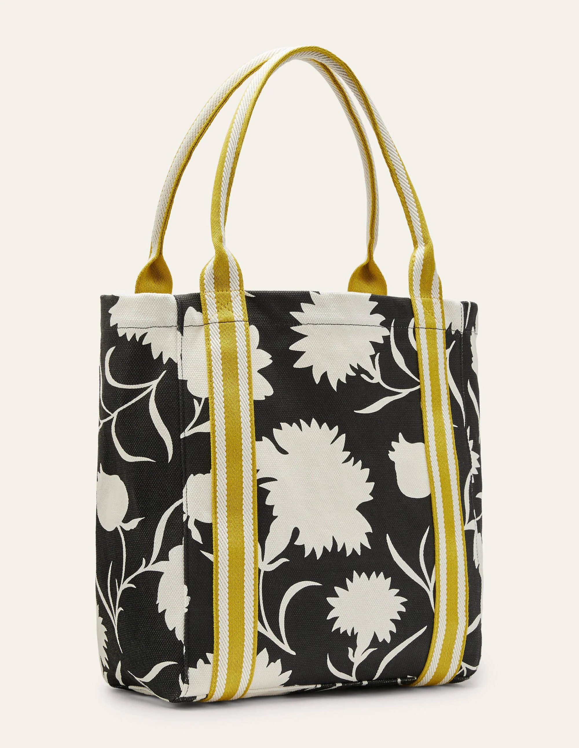 Olivia Leinen-Shopper-Schwarz, Knospen mit Blättern - Image 4
