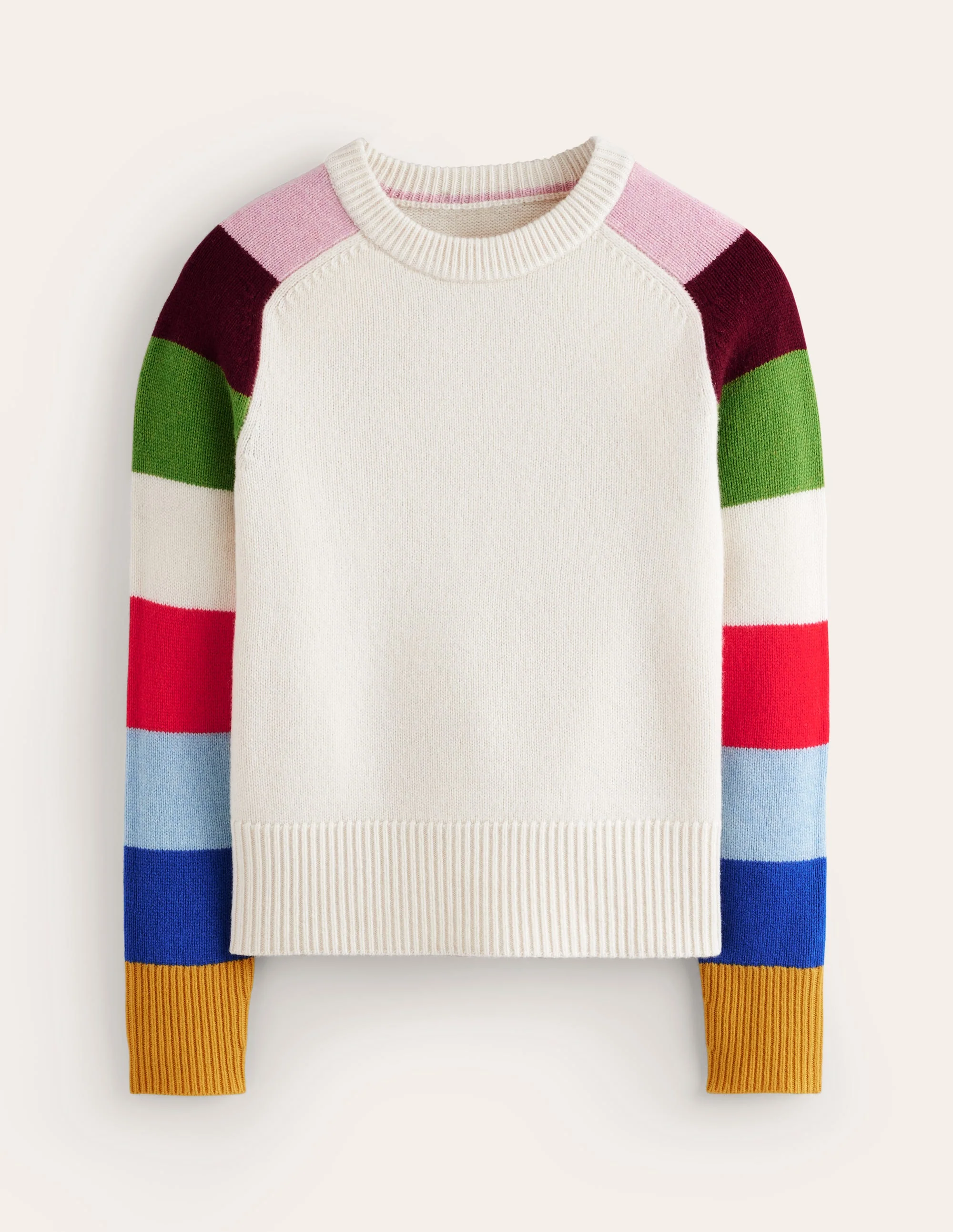 Olivia Merino-Pullover-Bunt, Regenbogen - Image 6