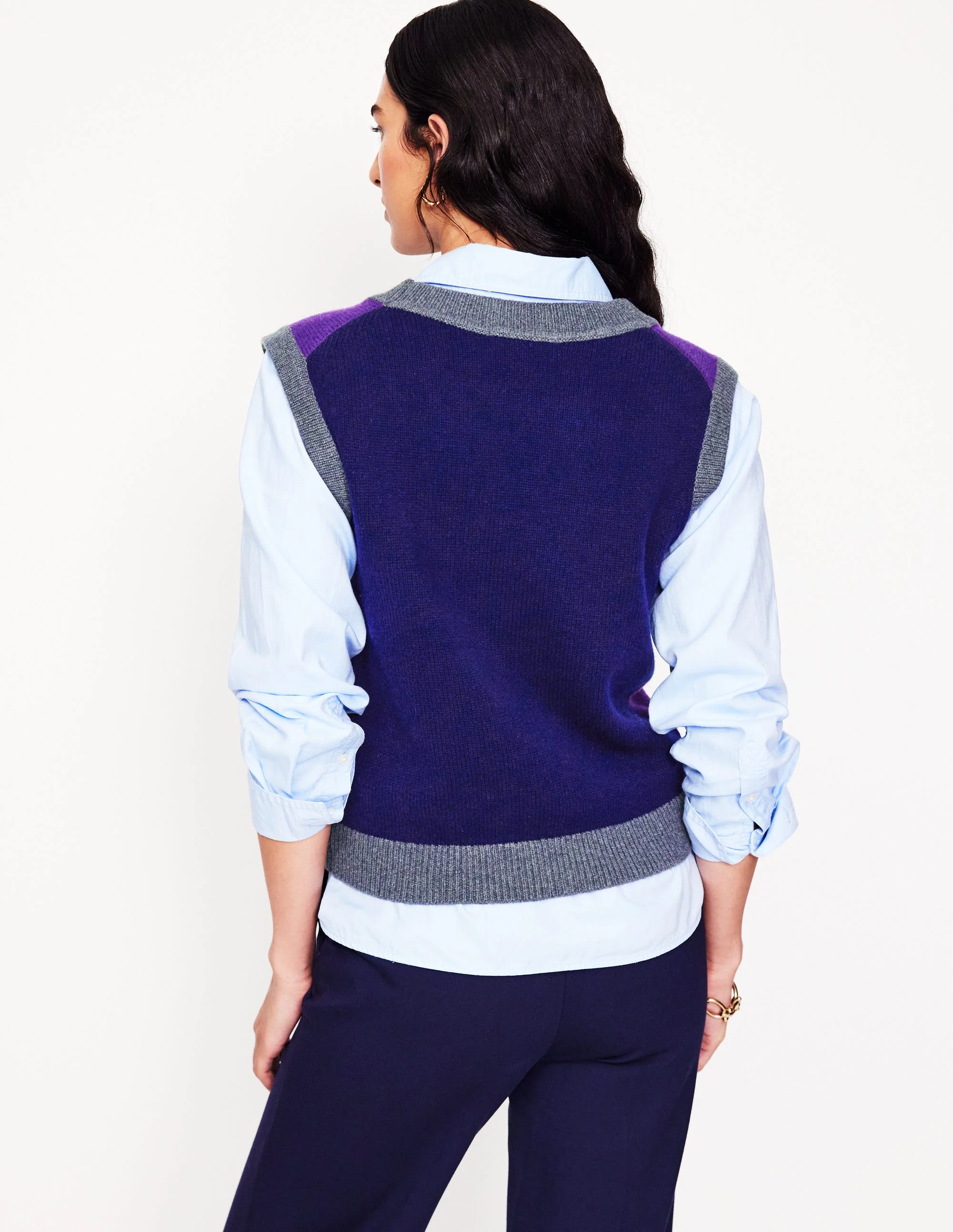 Olivia Merino-Pullunder-Ameythyst-Lila, Blockfarben - Image 3