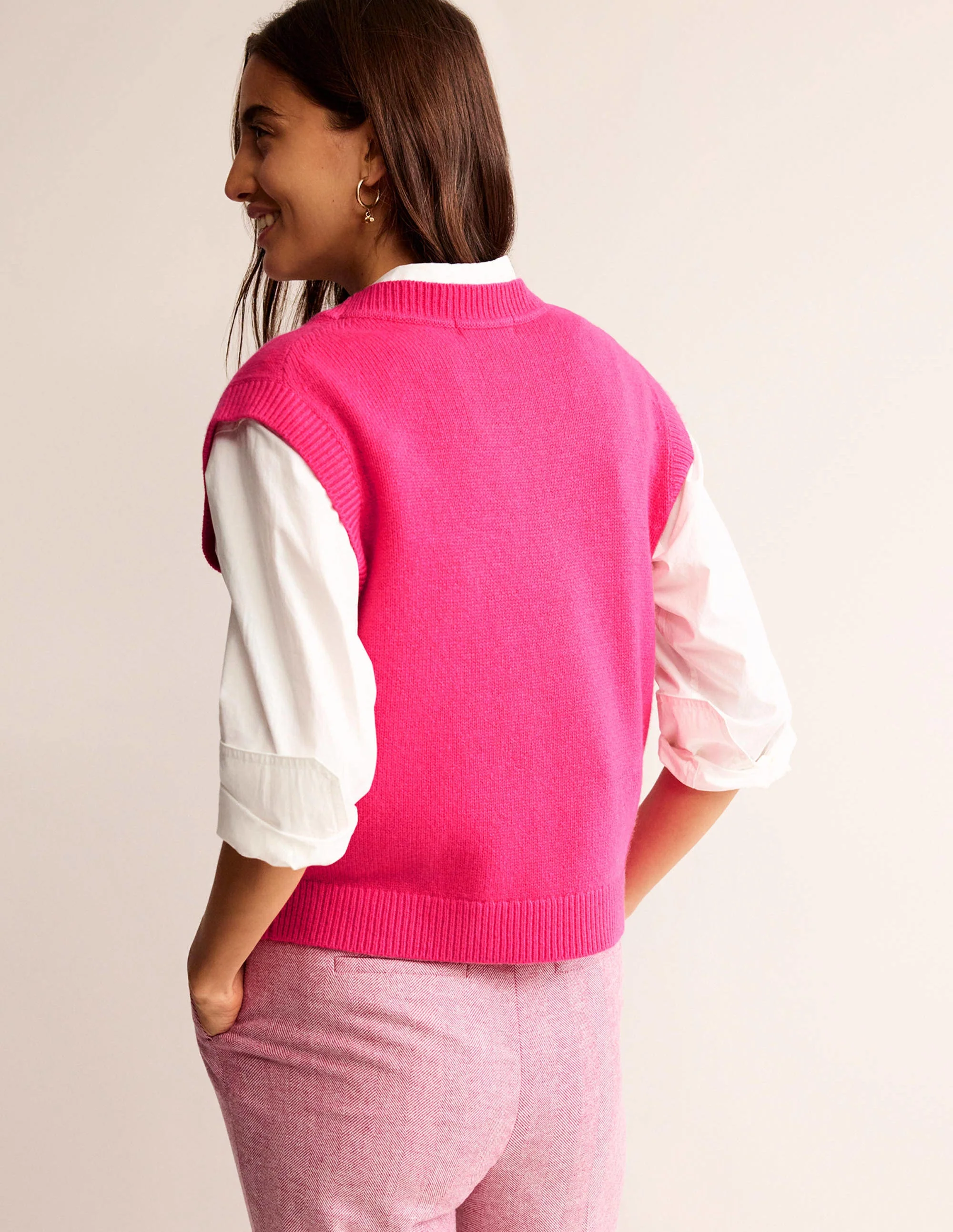 Olivia Merino-Pullunder-Kräftiges Rosa - Image 3
