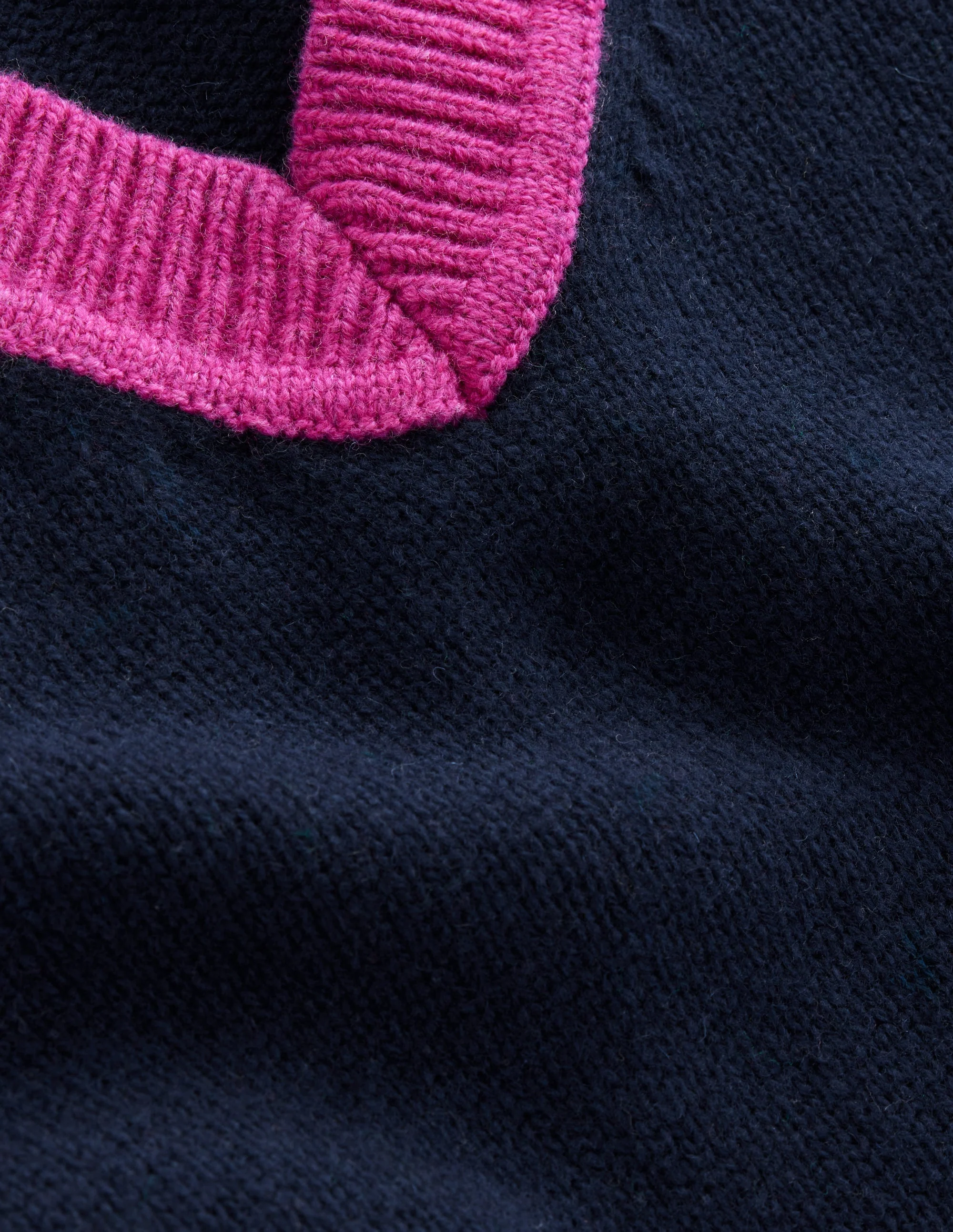 Olivia Merino-Pullunder-Marineblau, Farbblock - Image 6