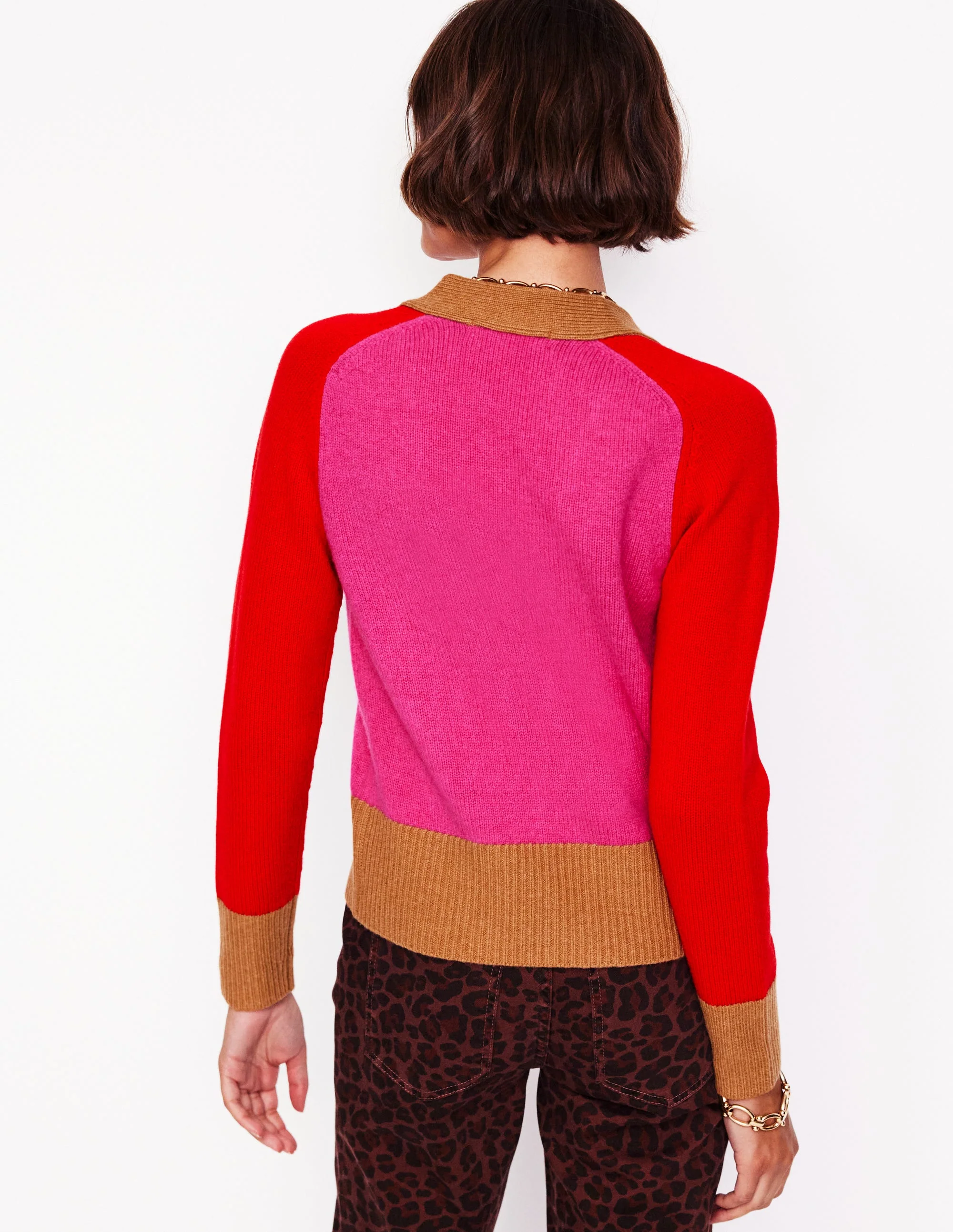 Olivia Merino-Strickjacke-Pink - Image 3