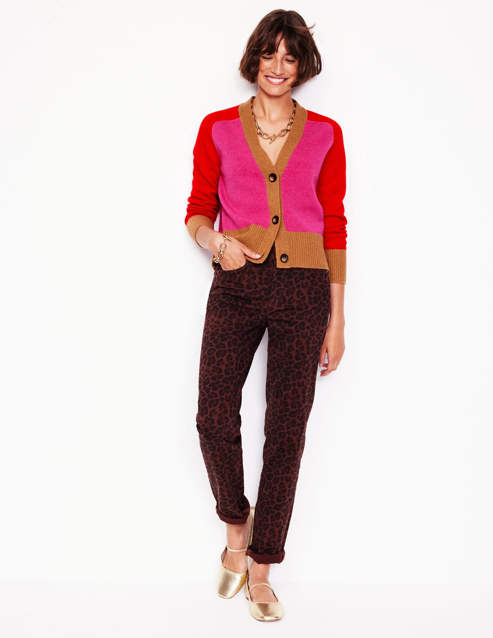 Olivia Merino-Strickjacke-Pink - Image 4