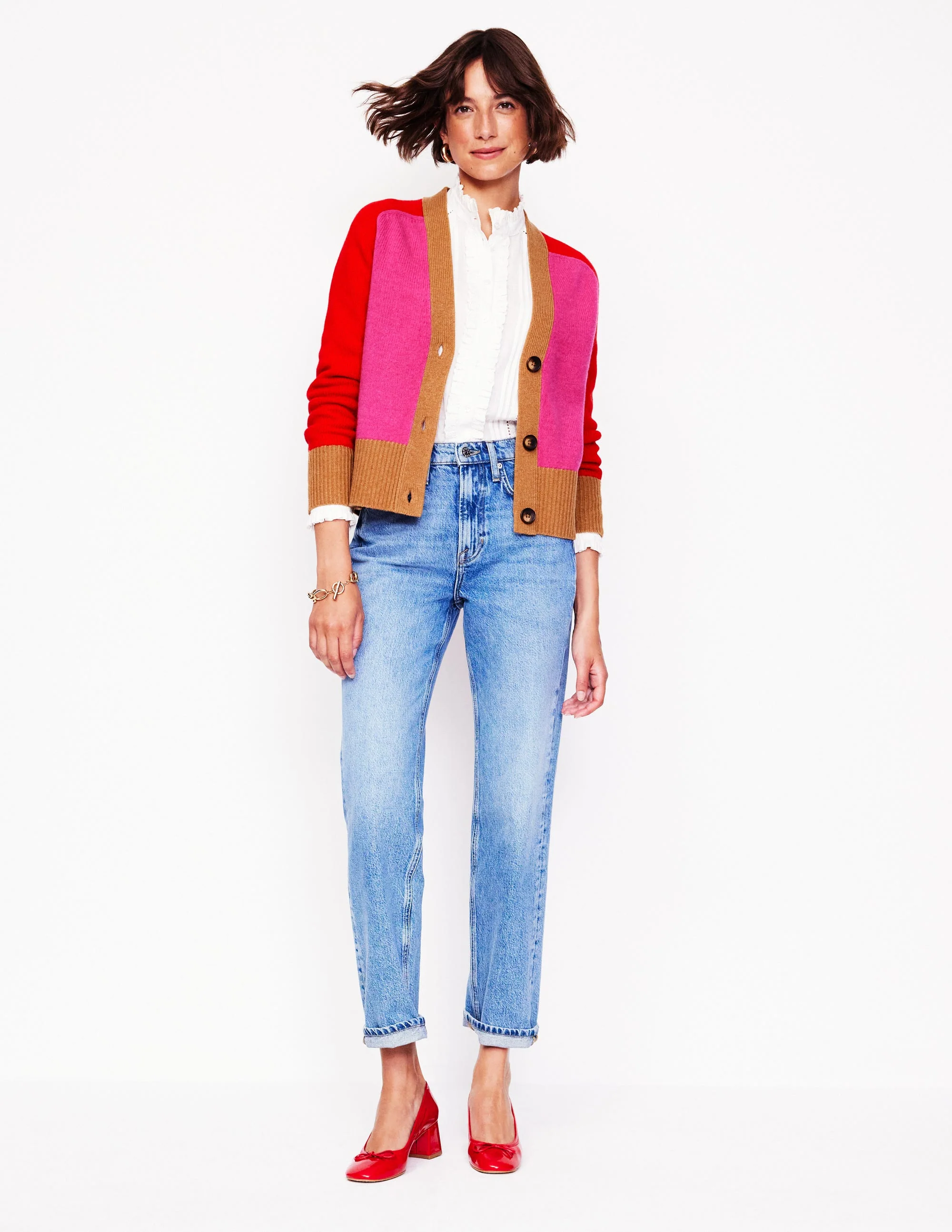Olivia Merino-Strickjacke-Pink - Image 5