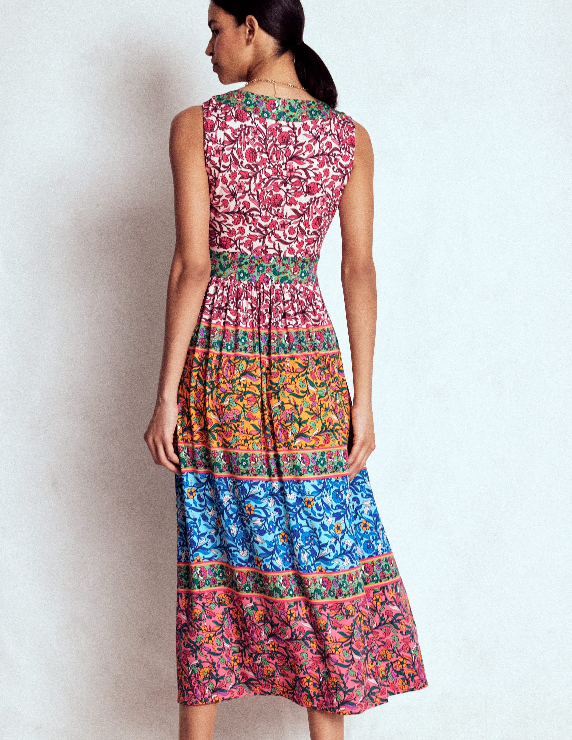Olympia Jersey-Maxikleid-Bunt, Bezaubernde Rebe - Image 3