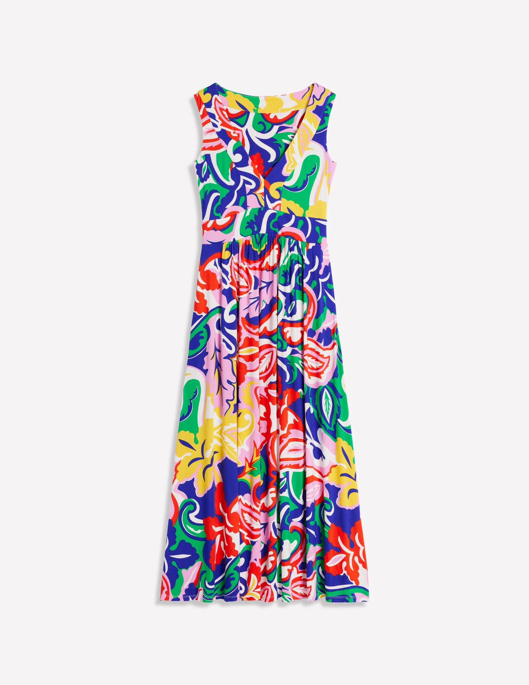 Olympia Jersey-Maxikleid-Bunt, Laubwirbel - Image 6