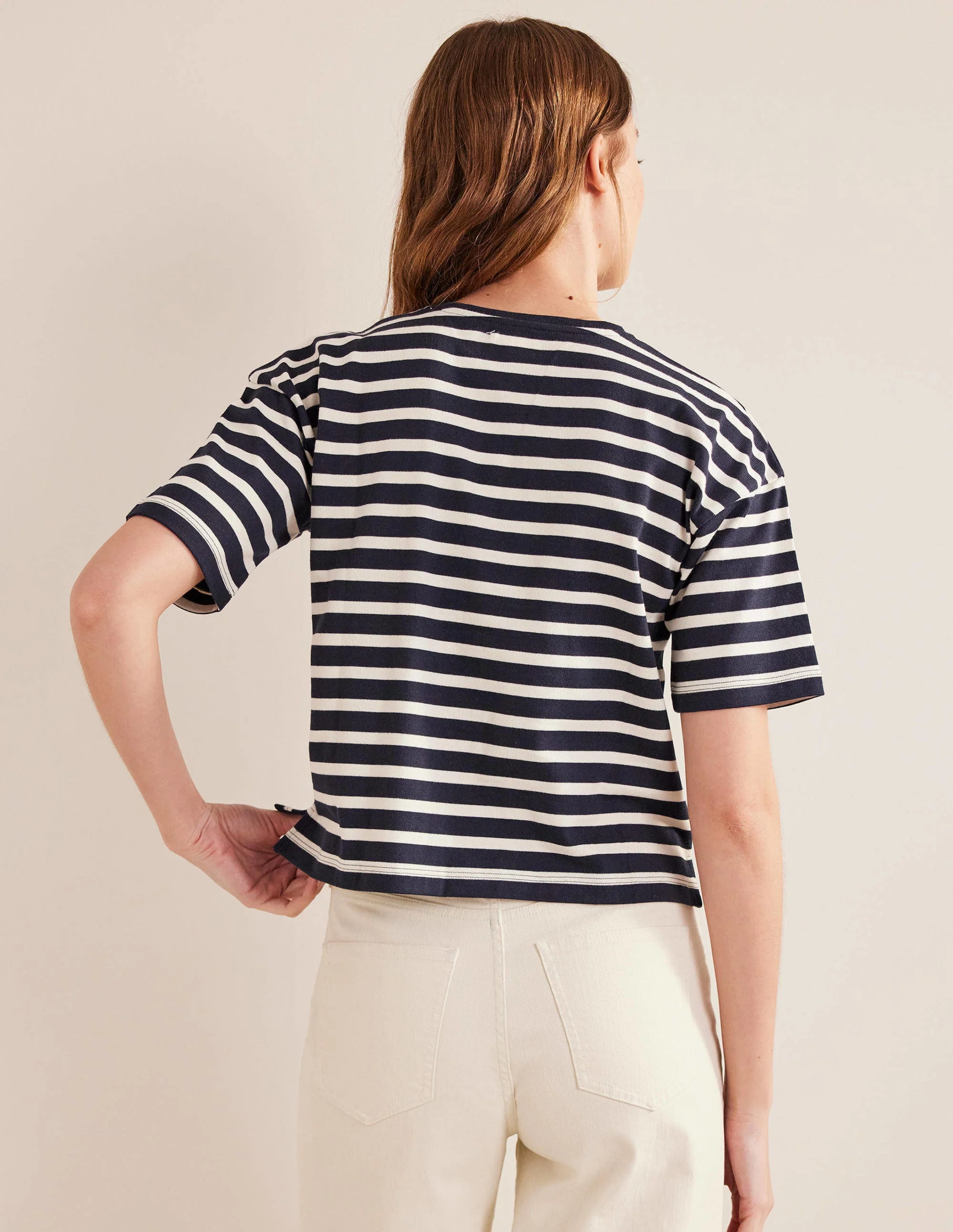 Oversize Breton-T-Shirt-Navy/Naturweiß, Gestreift - Image 3