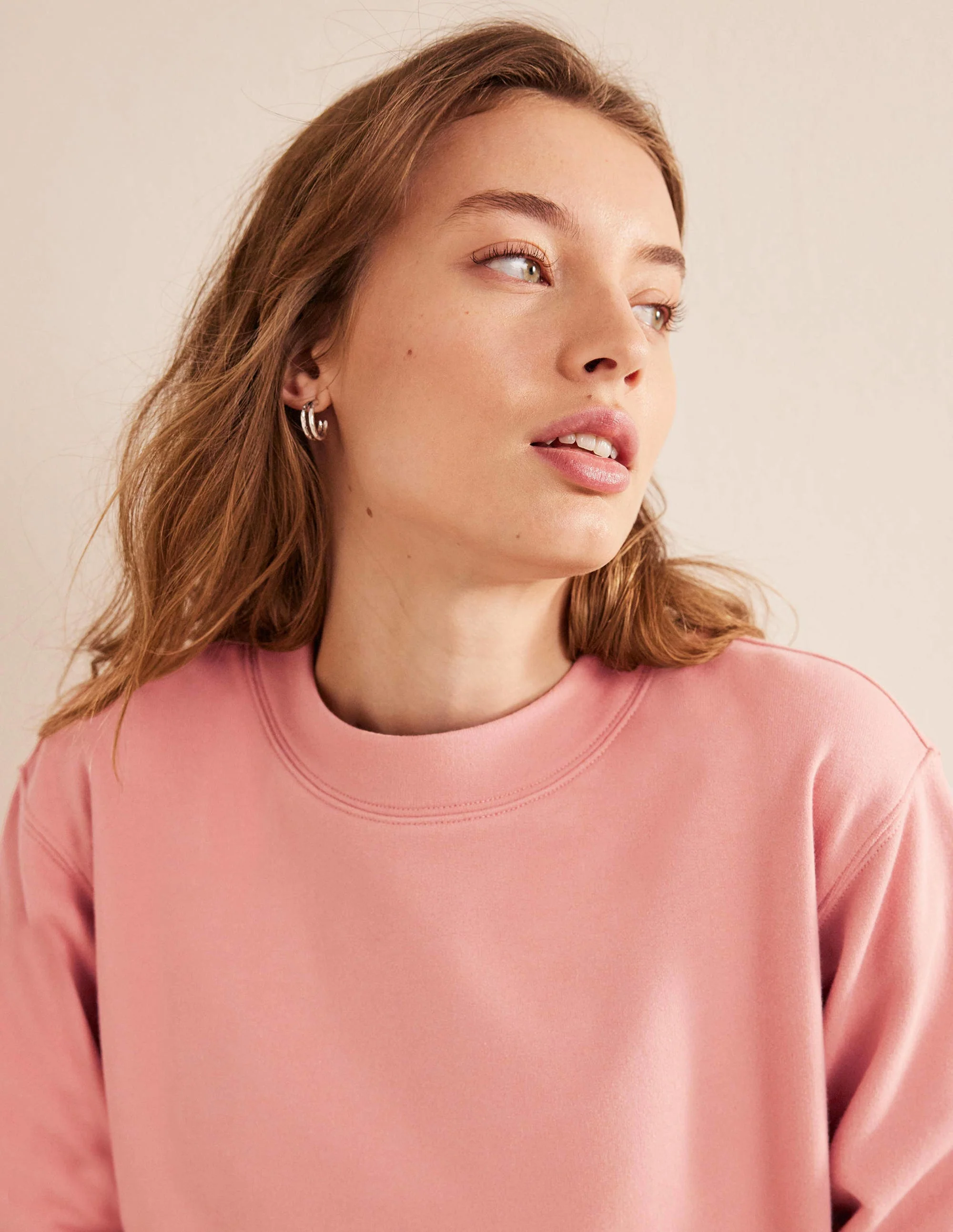 Oversize-Sweatshirt-Zuckerwattenrosa - Image 2