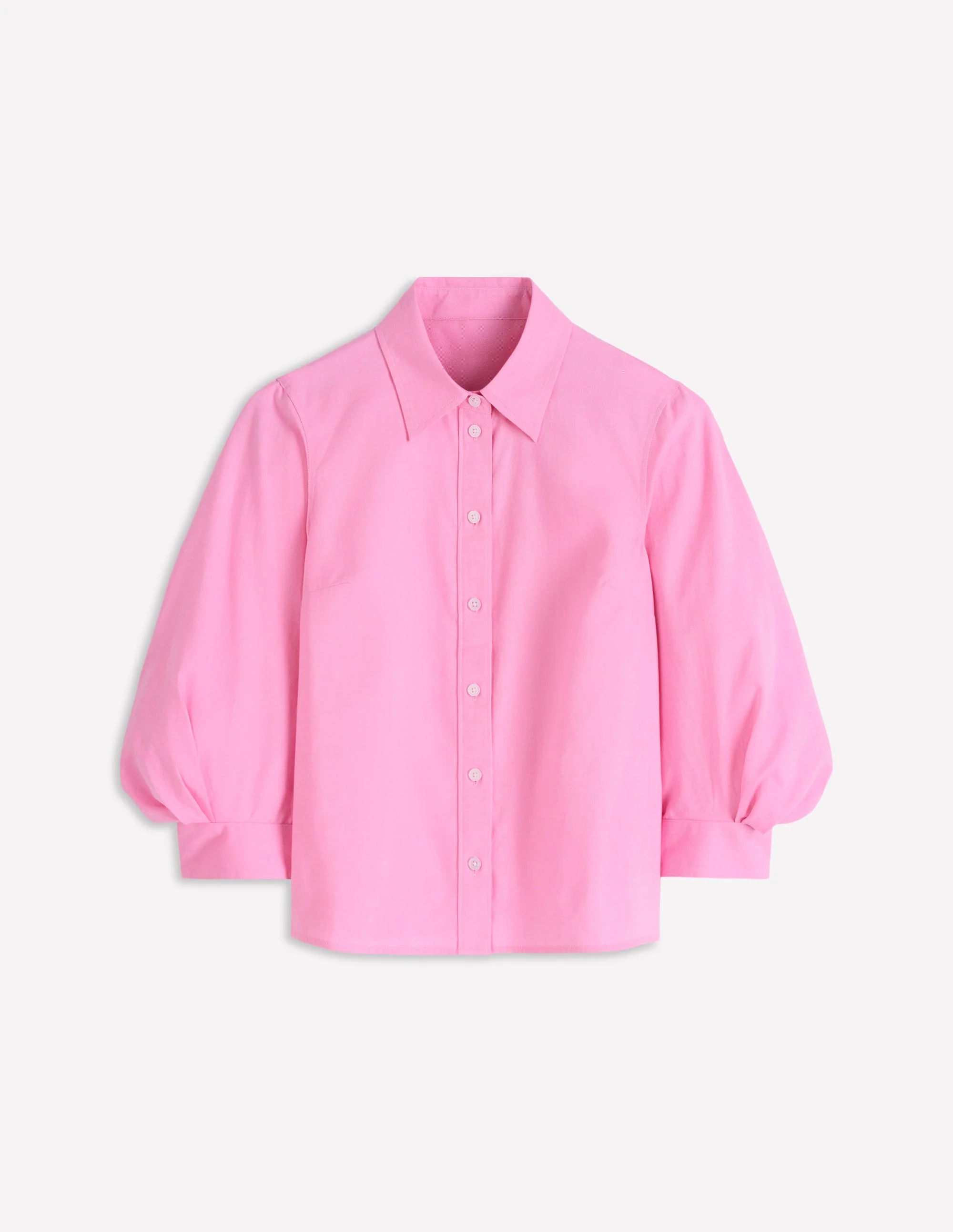 Oxfordhemd mit Puffärmeln-ROSA - Image 6