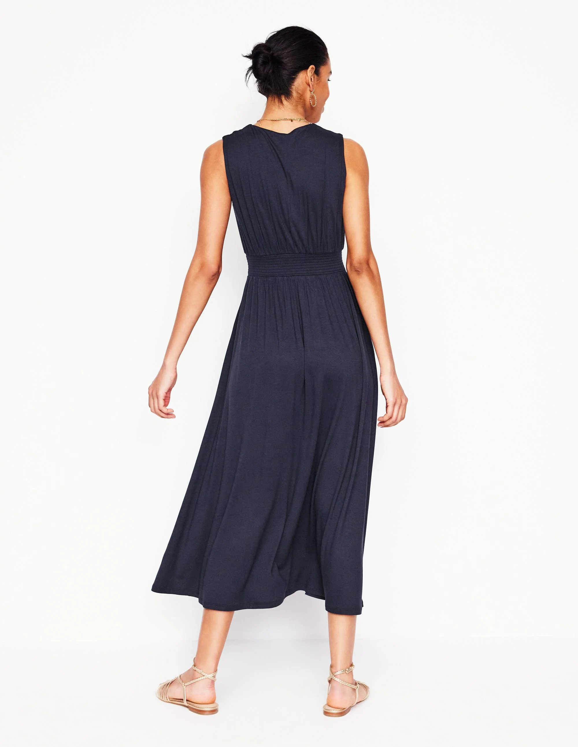 Paloma Maxikleid aus Jersey-Marineblaue - Image 3