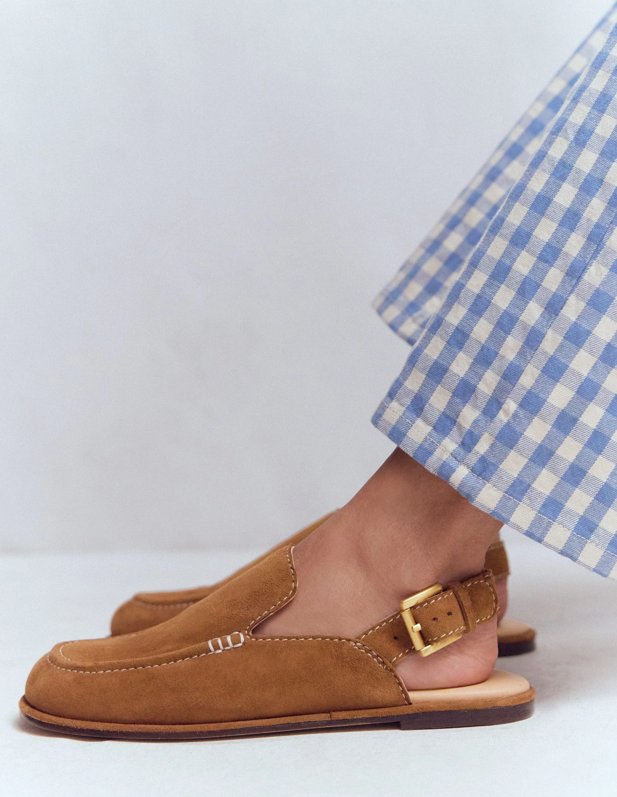 Pantoletten-Slingbacks-Goldbraun - Image 2