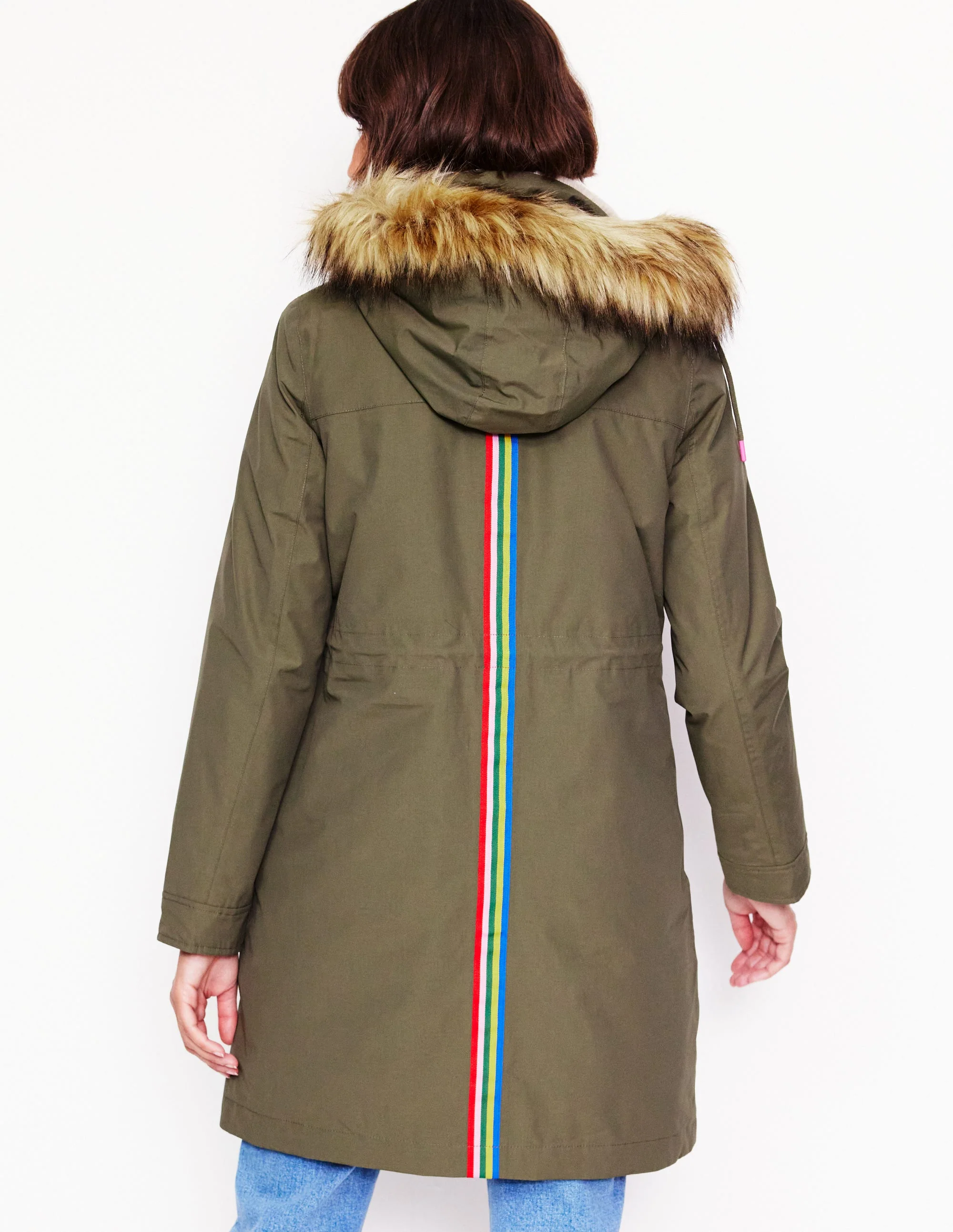Parka mit Webpelzkapuze-Birds/Snowdrop Sprig - Image 4
