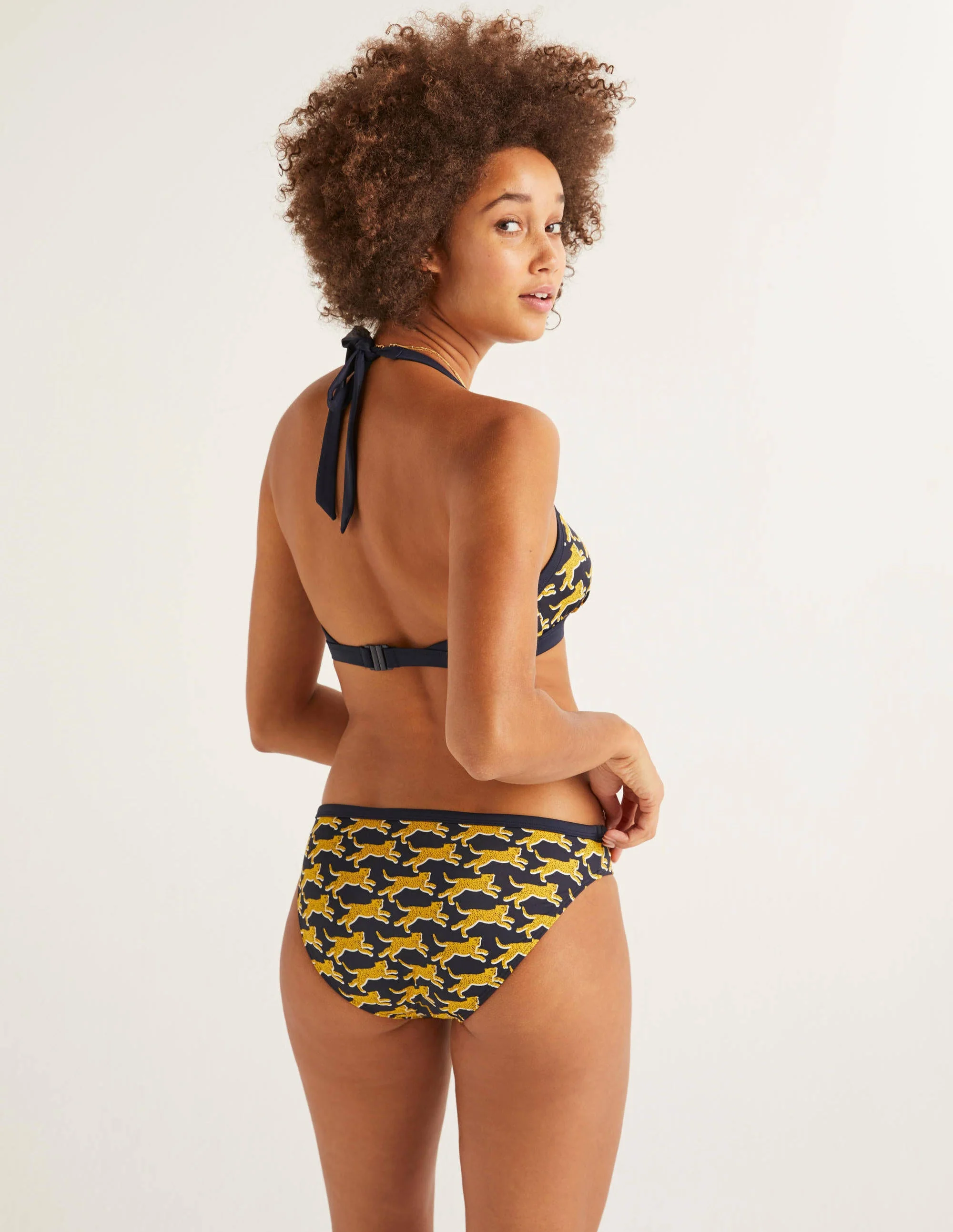 Patmos Bikinihose-Navy, Verstreute Geparden - Image 3