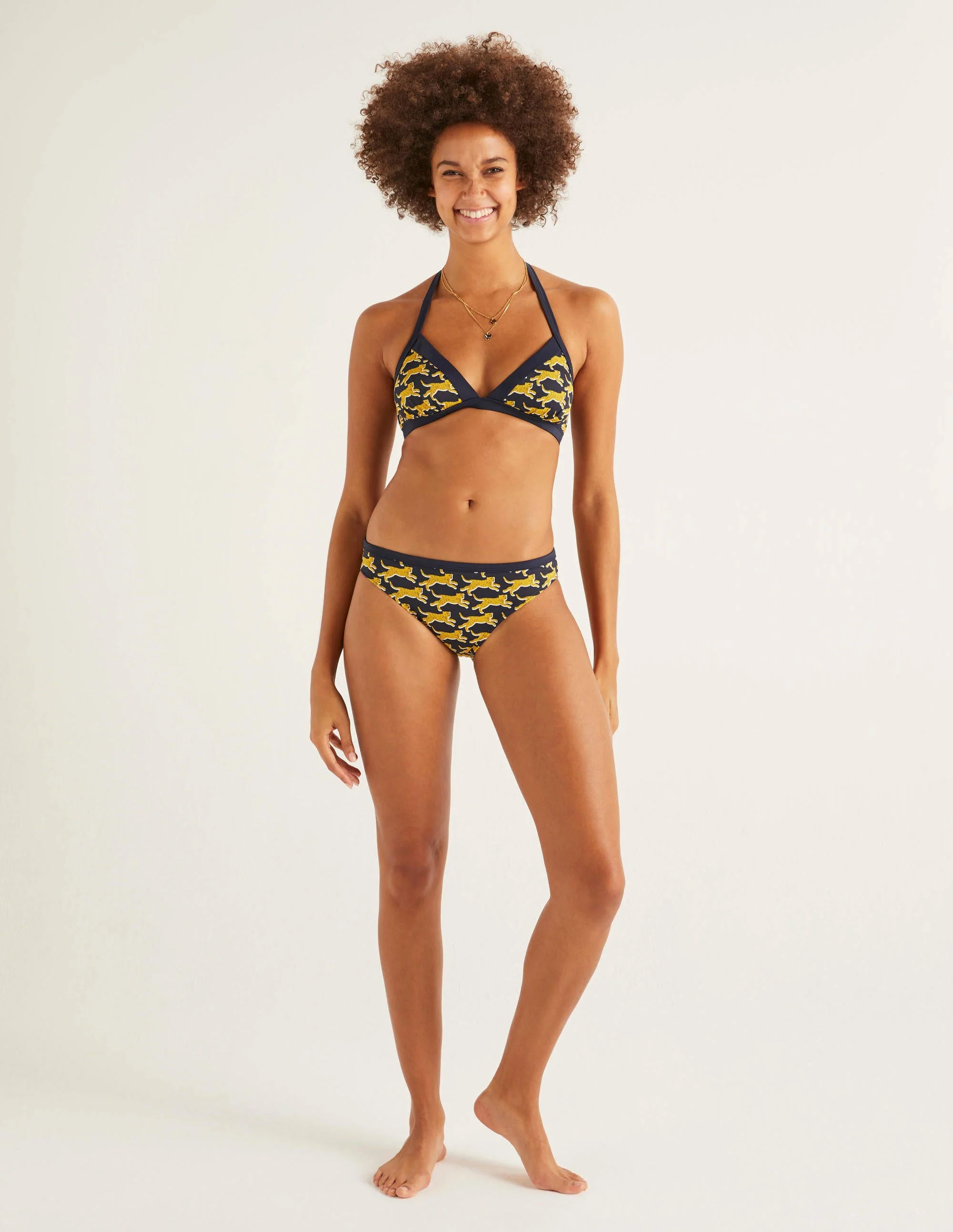Patmos Bikinihose-Navy, Verstreute Geparden - Image 4