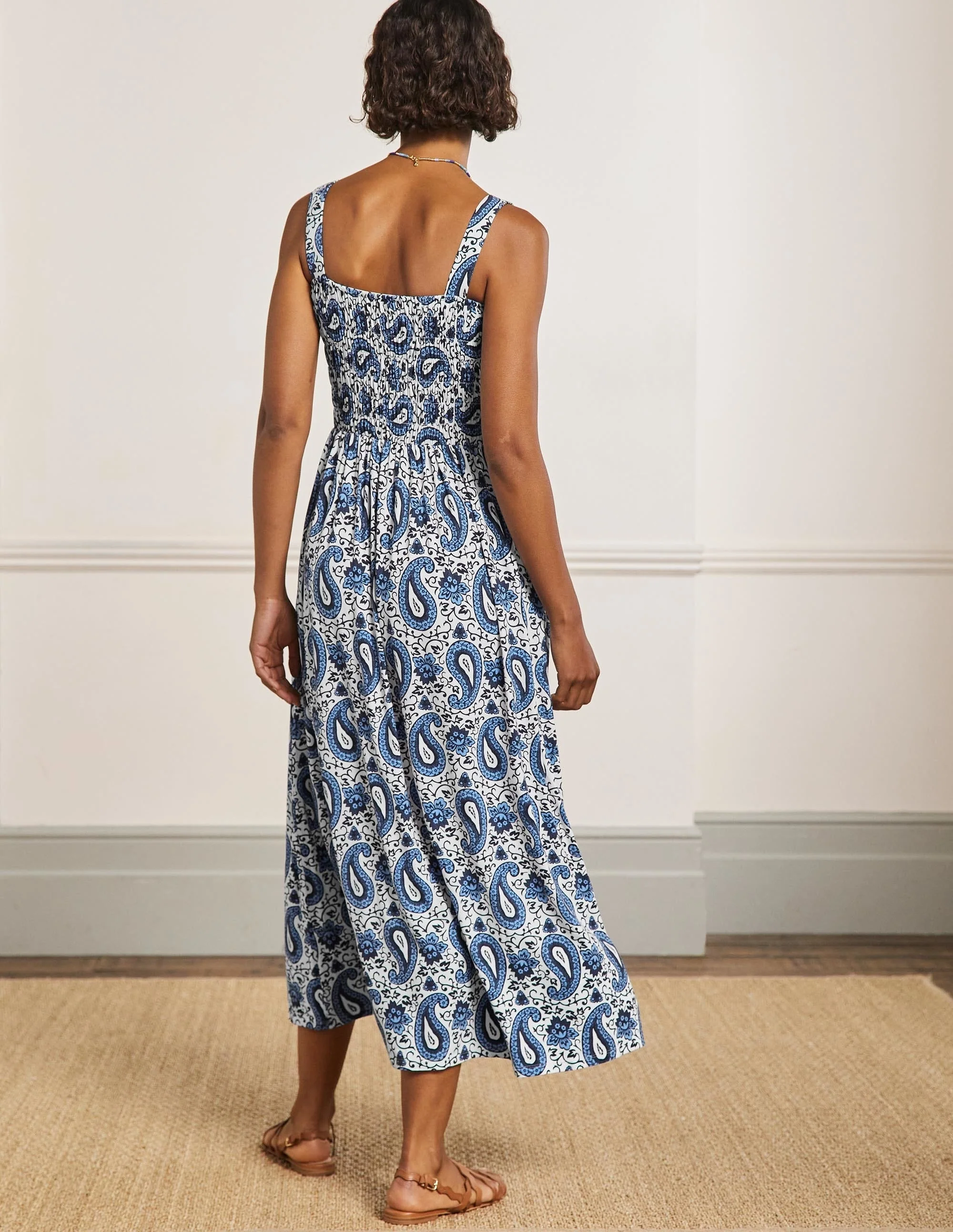 Peggy Jersey-Maxikleid-Hyazinthe, Bezauberndes Paisleymuster - Image 3