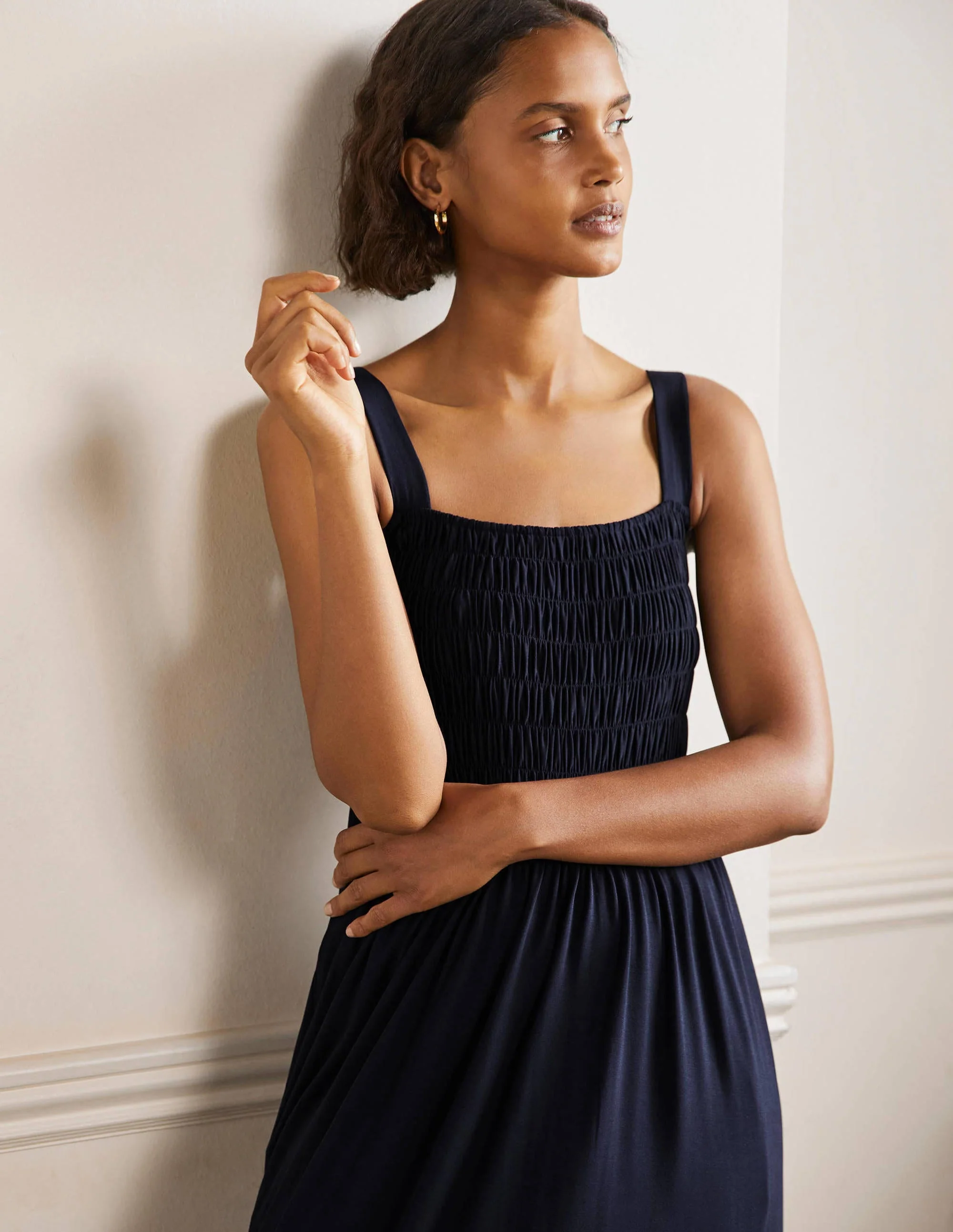 Peggy Jersey-Maxikleid-Marineblau - Image 5