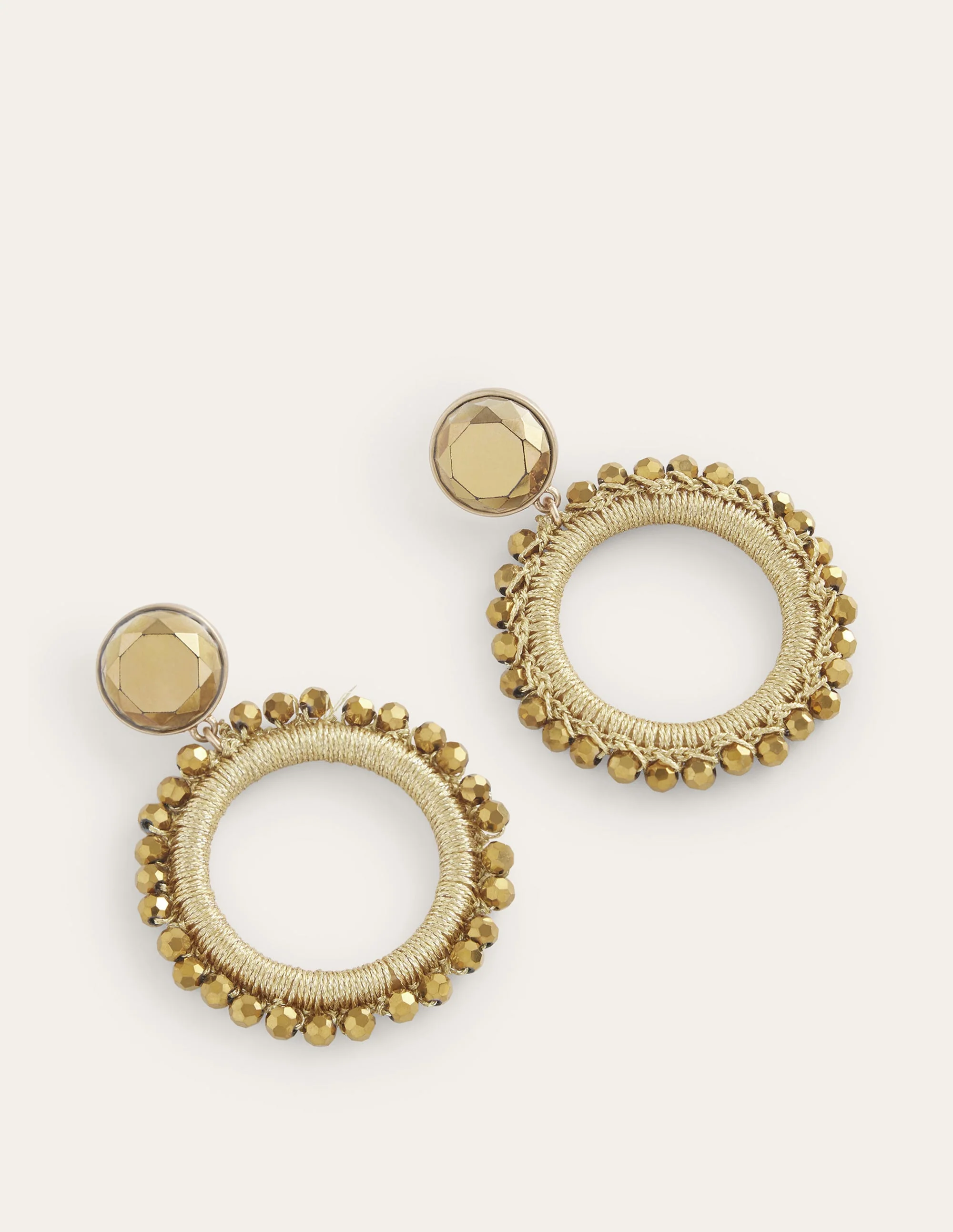 Perlen-Creolen-Gold - Image 2