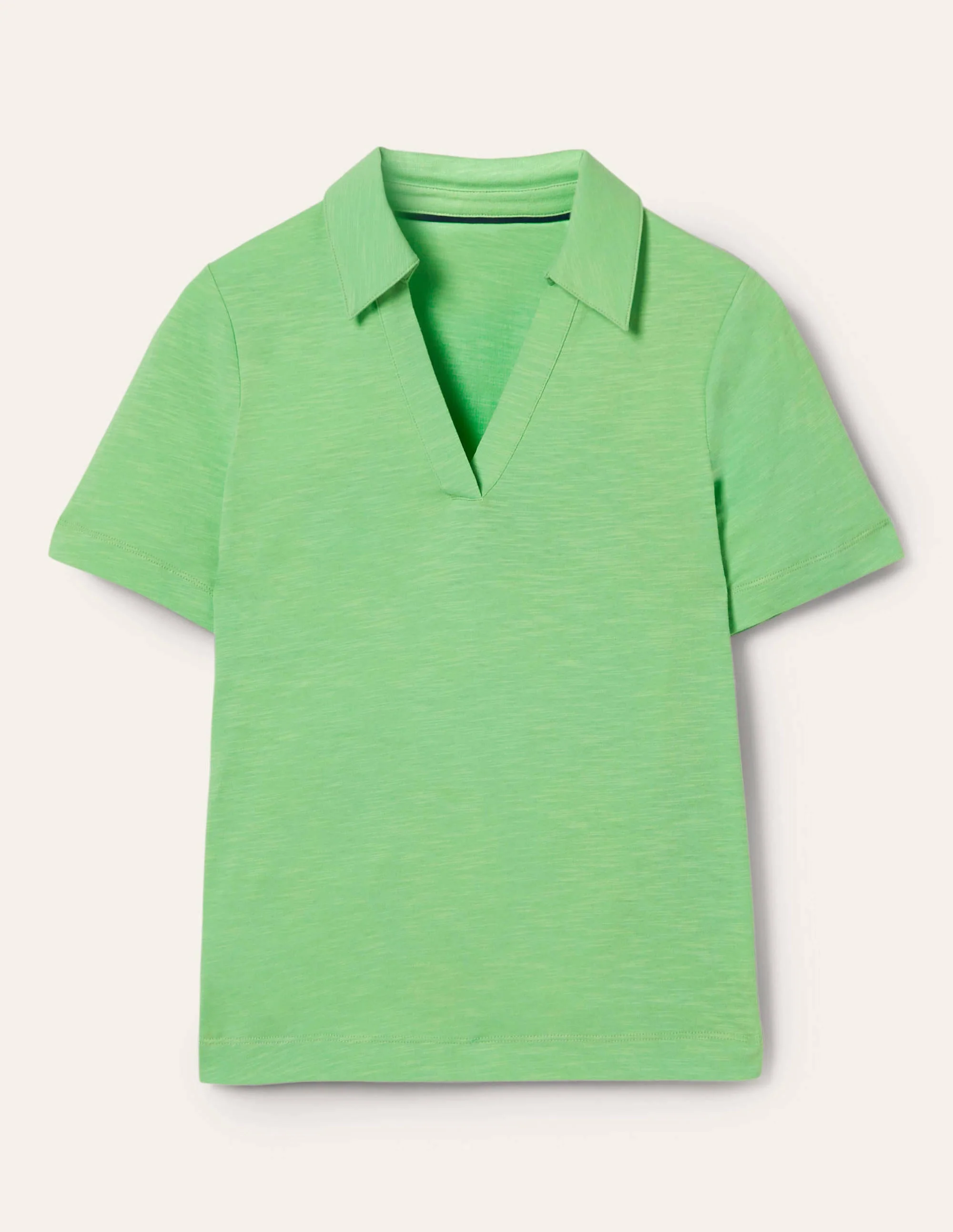 Poloshirt aus Baumwolle-Zephirgrün - Image 5