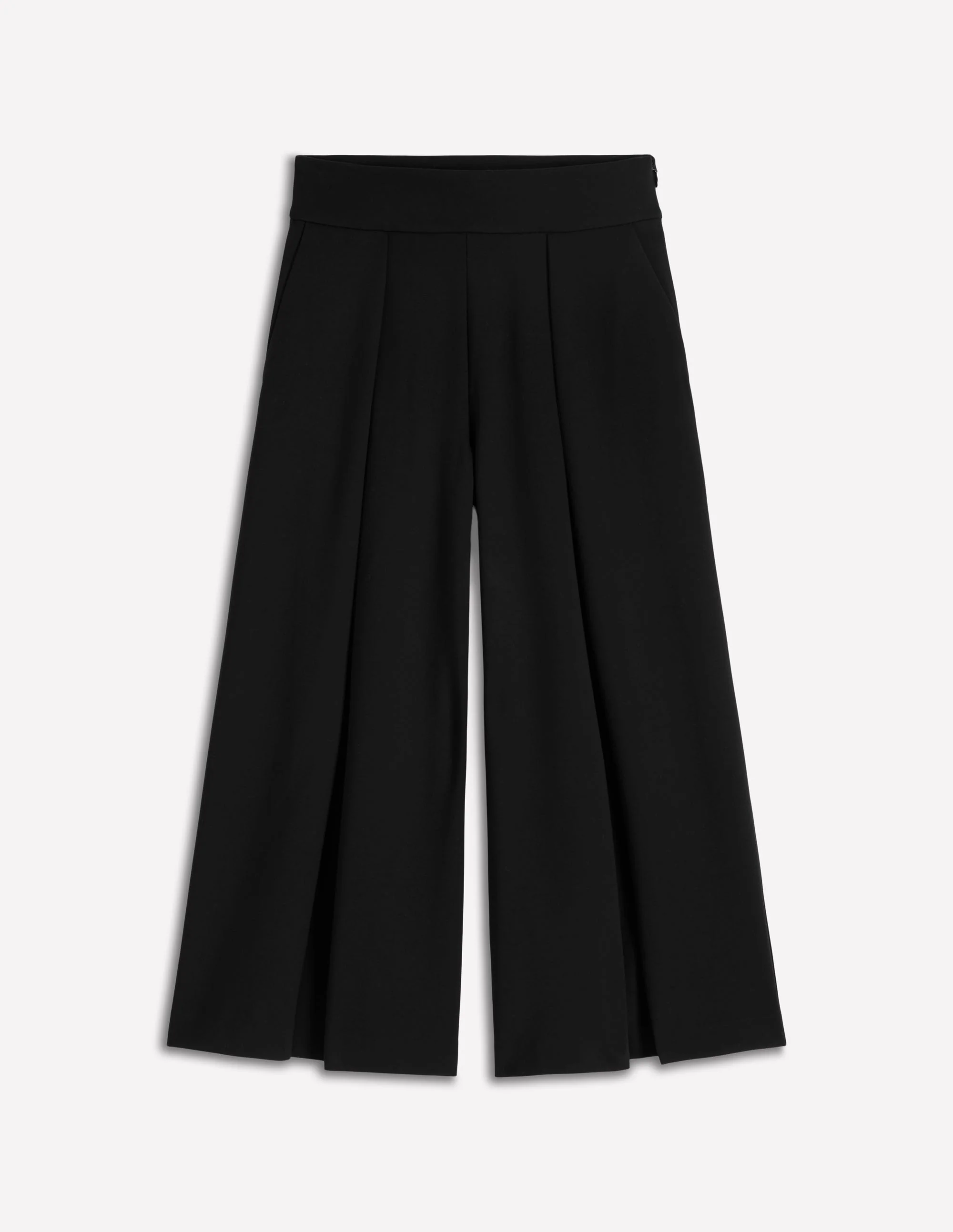 Ponte Culotte mit Faltendetail-Schwarz - Image 5