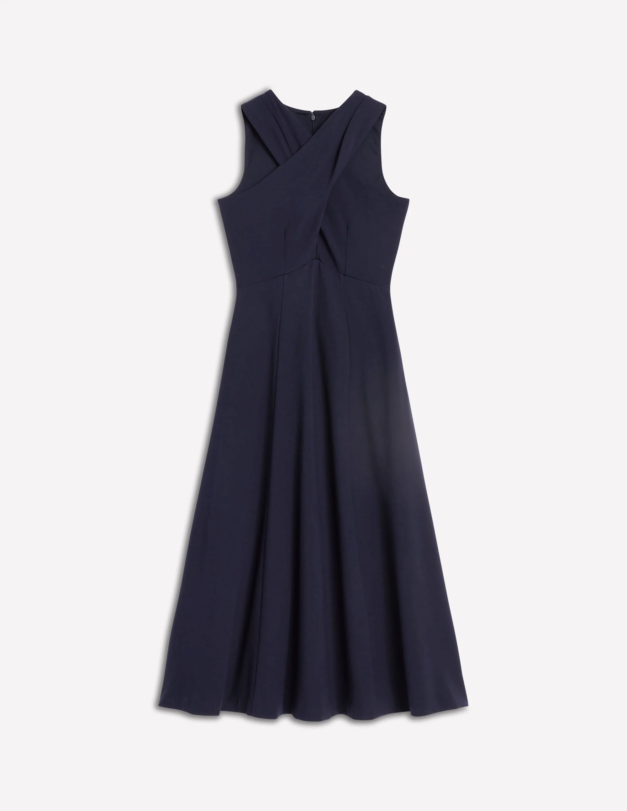 Ponté-Kleid mit überkreuzter Vorderseite-Marineblau - Image 5