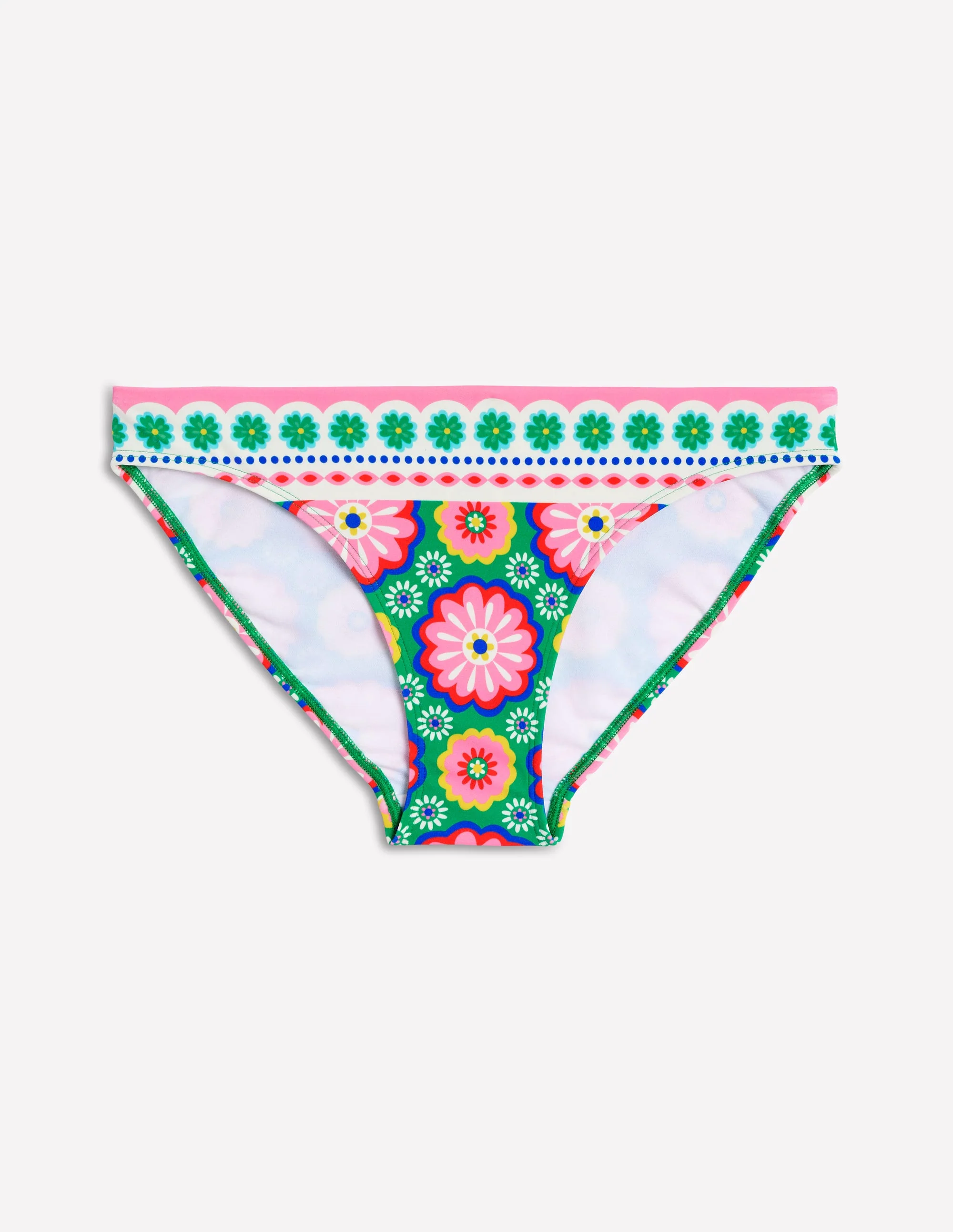 Porto Bikinihose-Bunt, Geblümte Kachel - Image 5