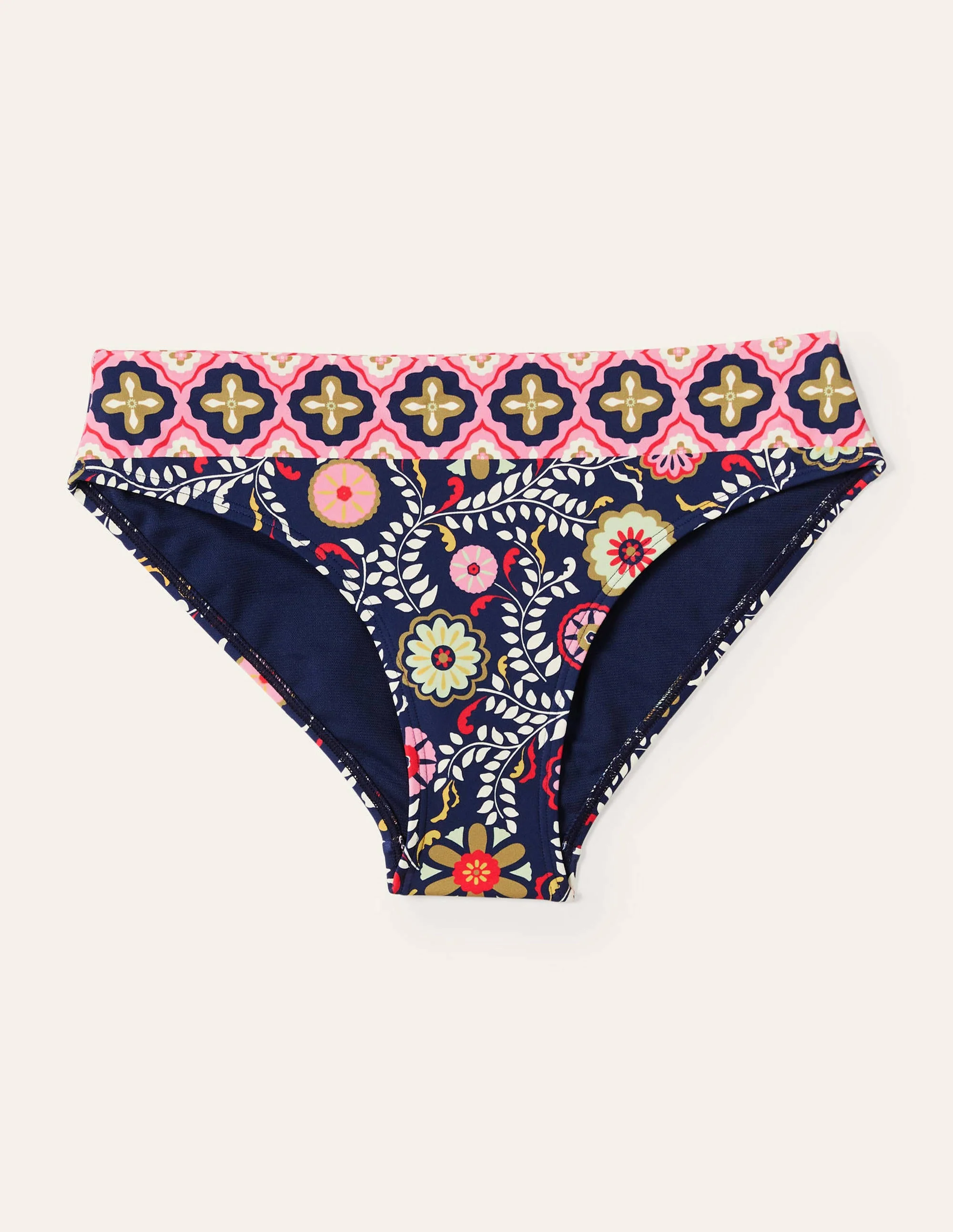 Porto Bikinihose-Französisches Navy, Üppiger Garten - Image 5