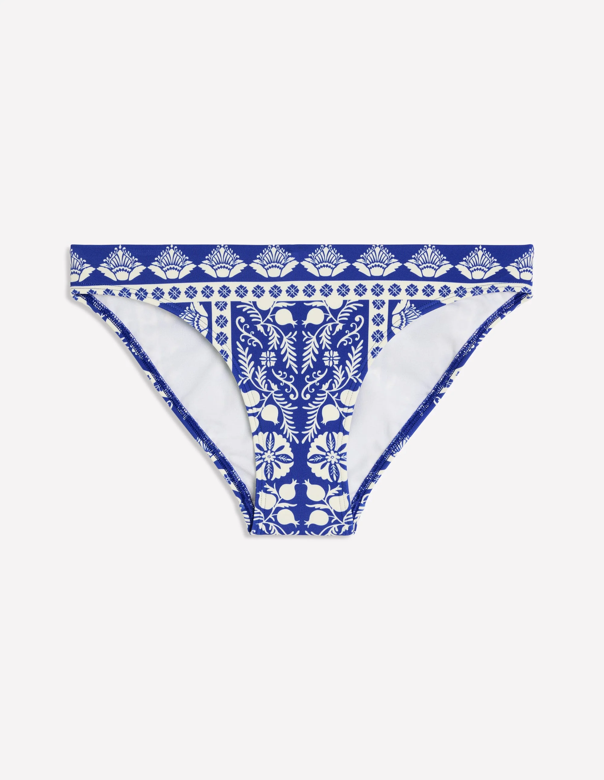 Porto Bikinihose-Leuchtendes Blau, Verzierter Streifen - Image 6