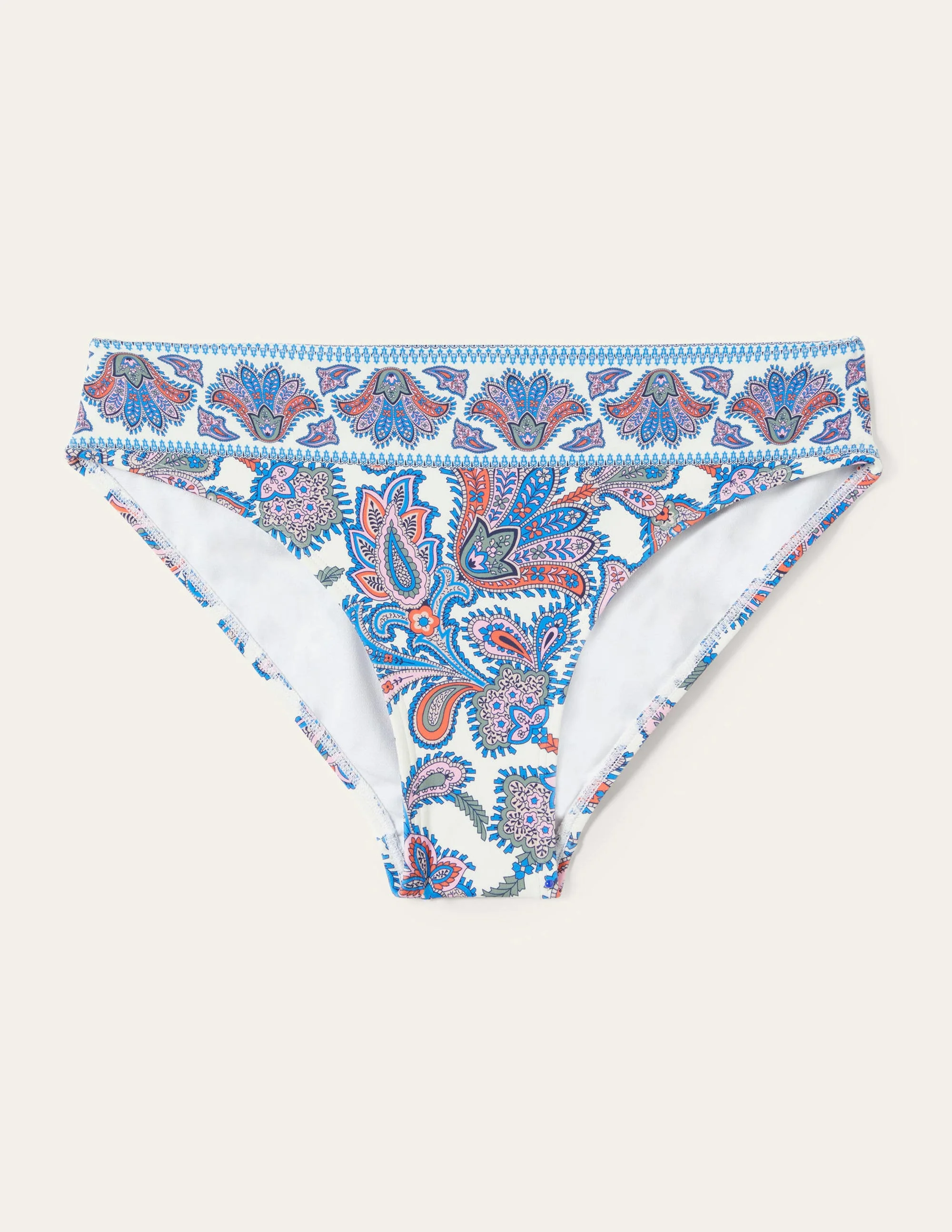 Porto Bikinihose-Naturweiß, Paisley-Knospen - Image 5