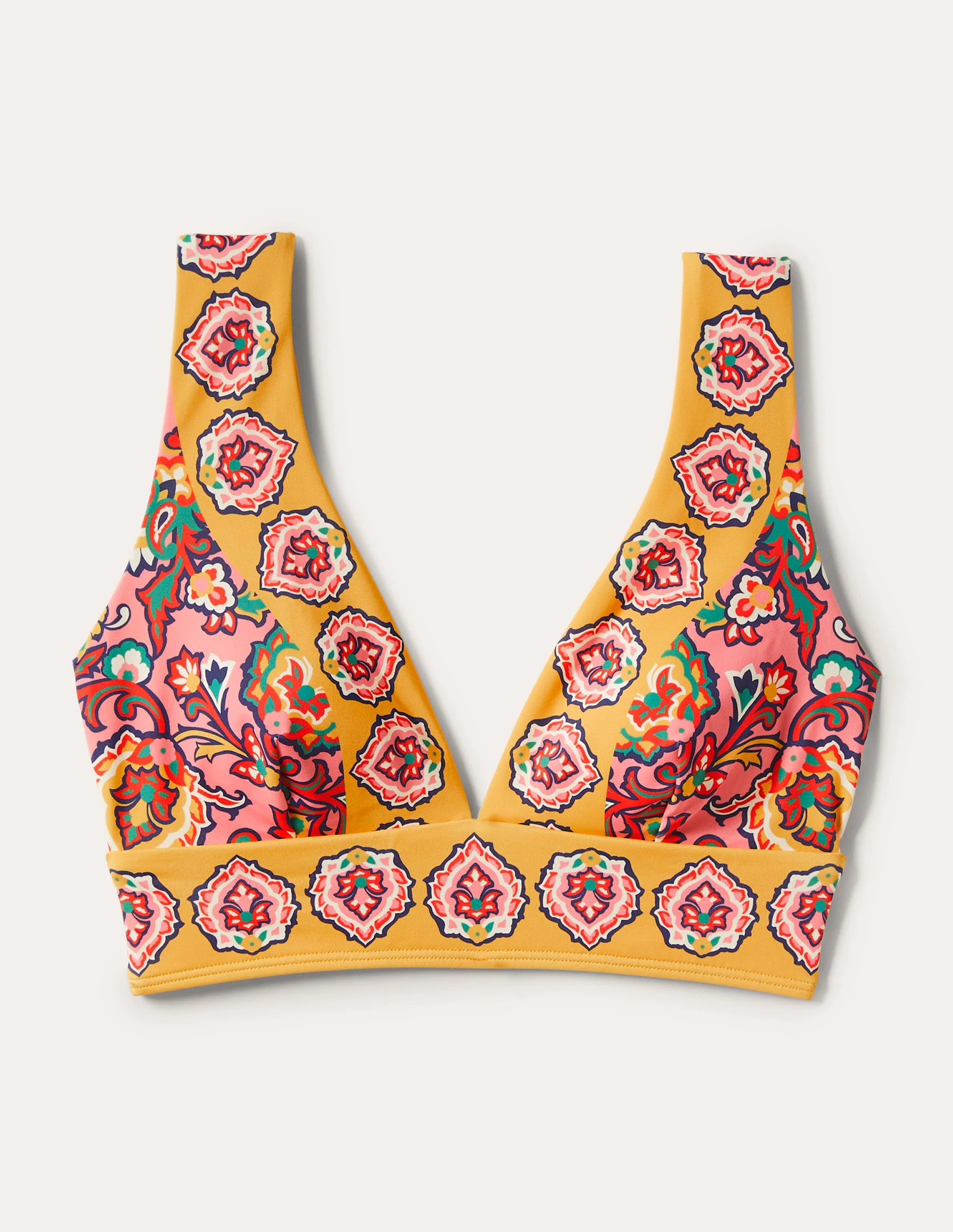 Porto Bikinioberteil mit V-Ausschnitt-Azalee, Dekorative Blüten - Image 6