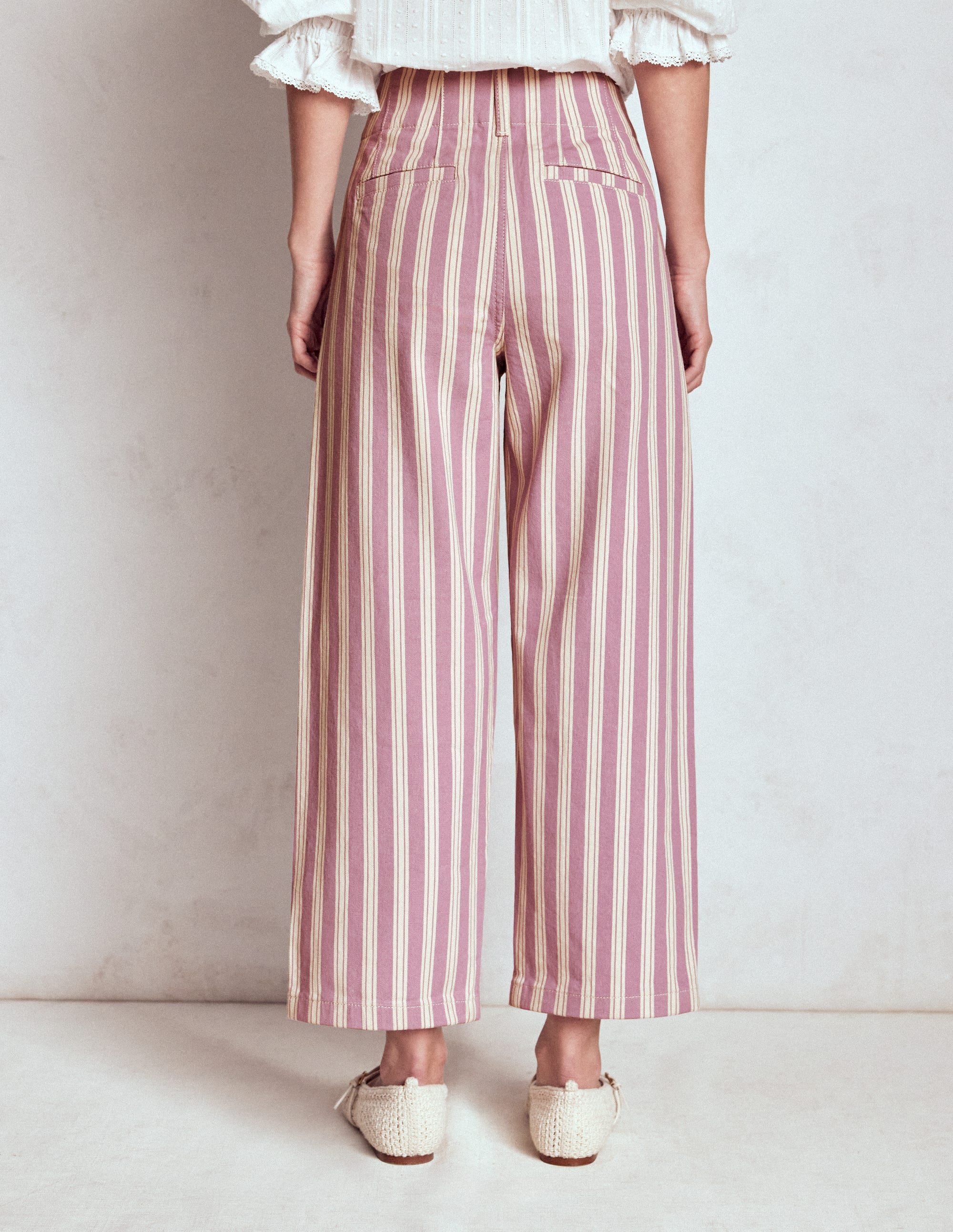 Primrose Hose mit aufgesetzten Taschen-Flieder Tram-Streifen - Image 3