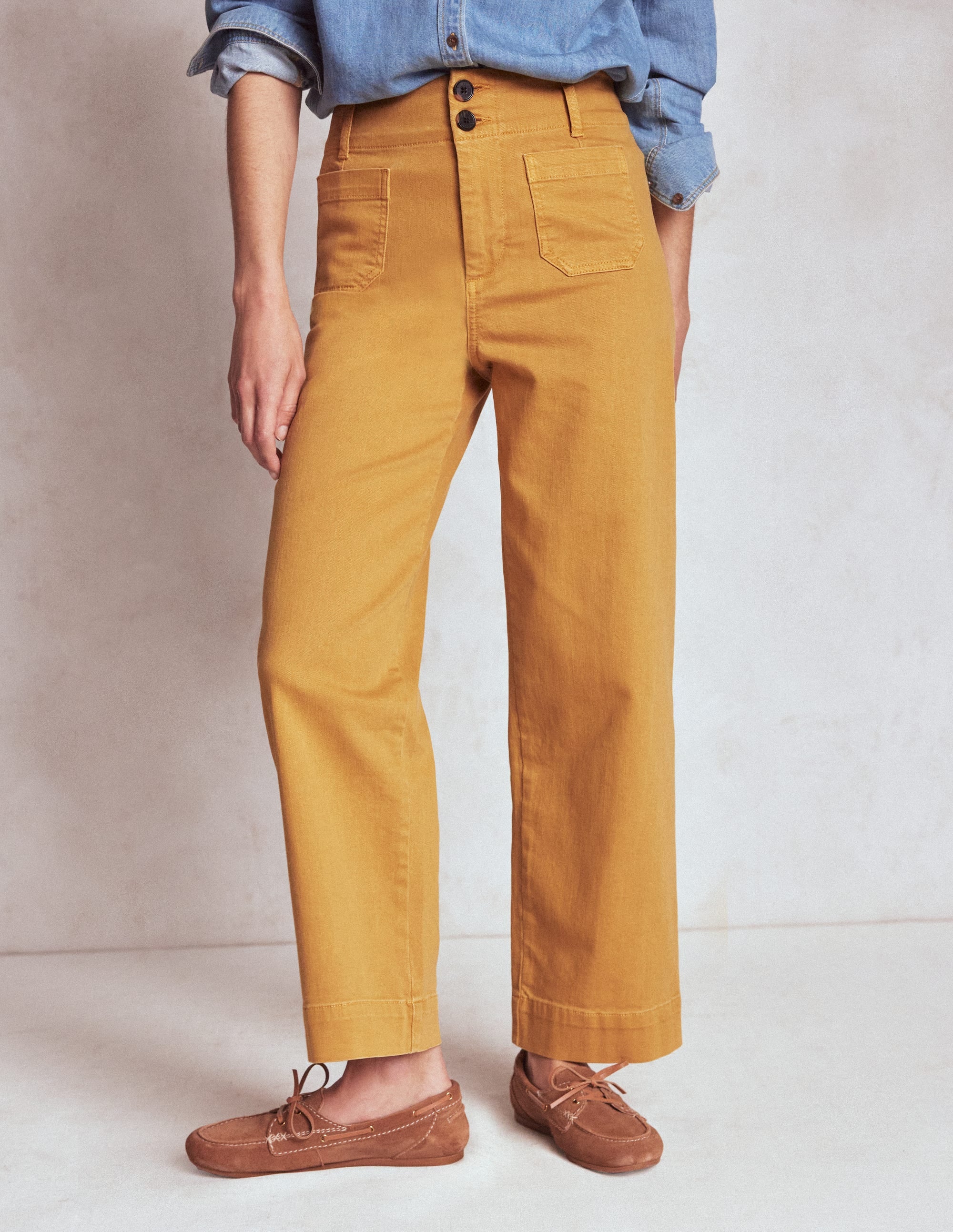 Primrose Hose mit aufgesetzten Taschen-Goldenes Roggenfeld - Image 4