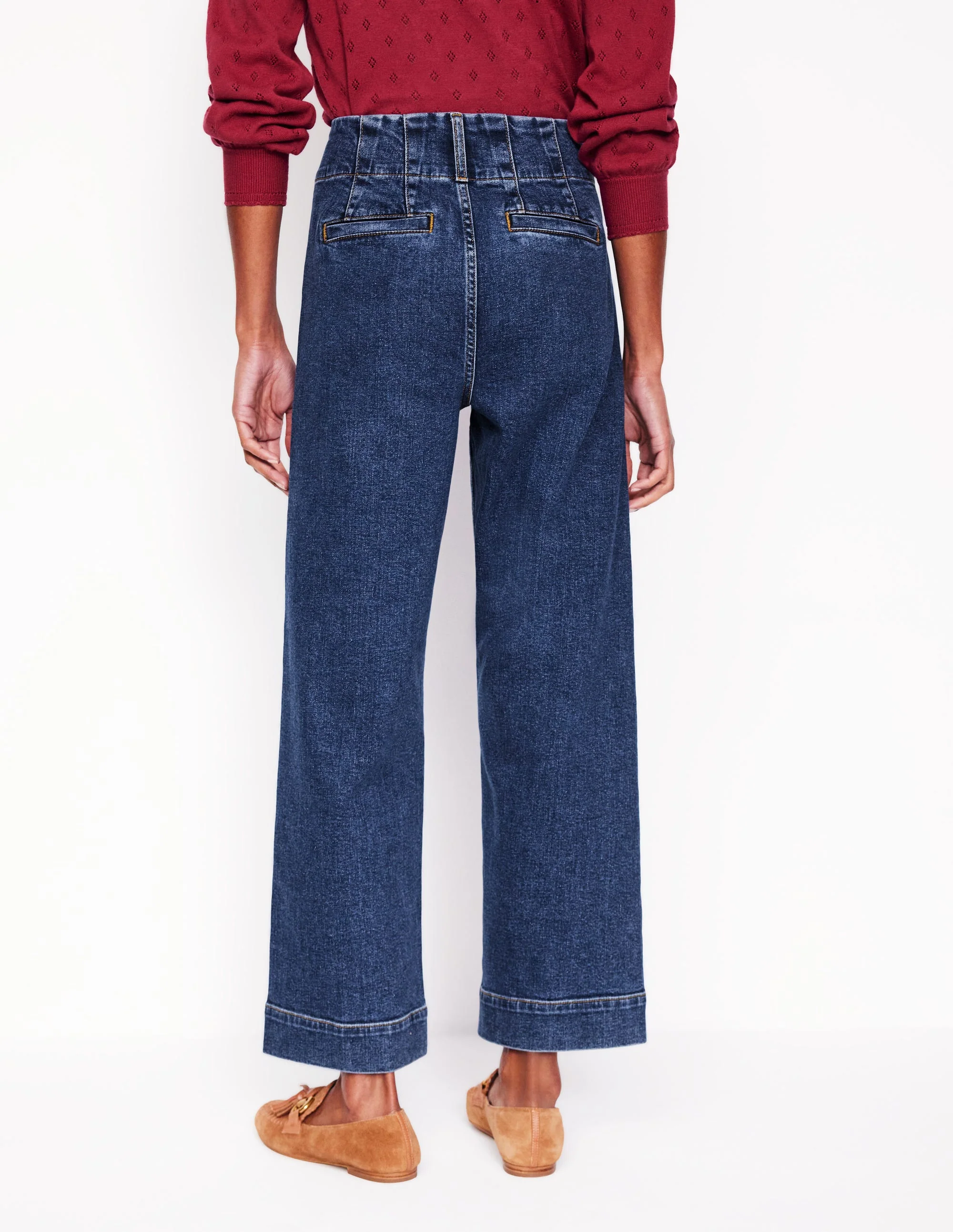 Primrose Verkürzte Jeans-Beatnik Red - Image 3