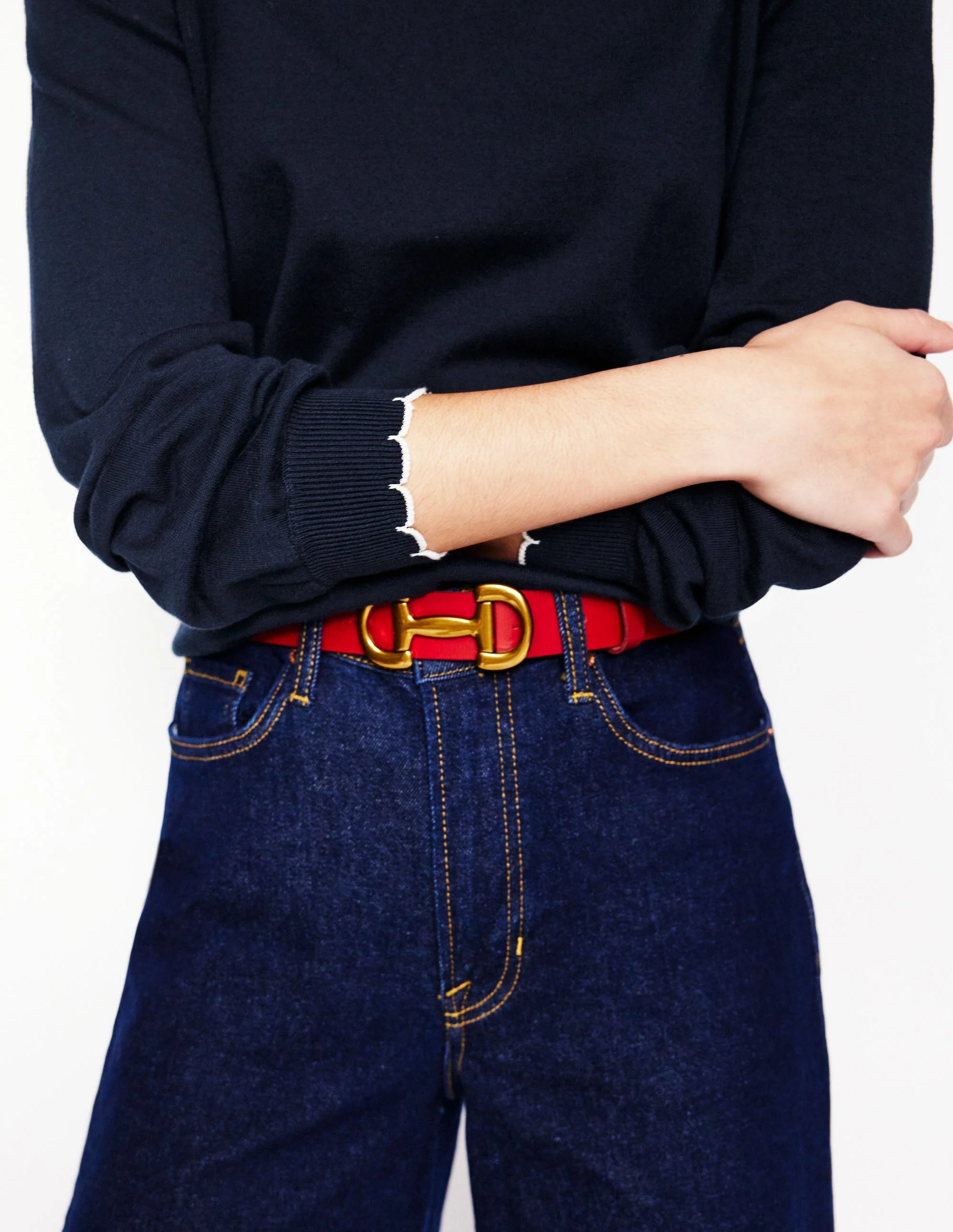 Pru Pullover mit Muschelsaum-Marineblaue - Image 2