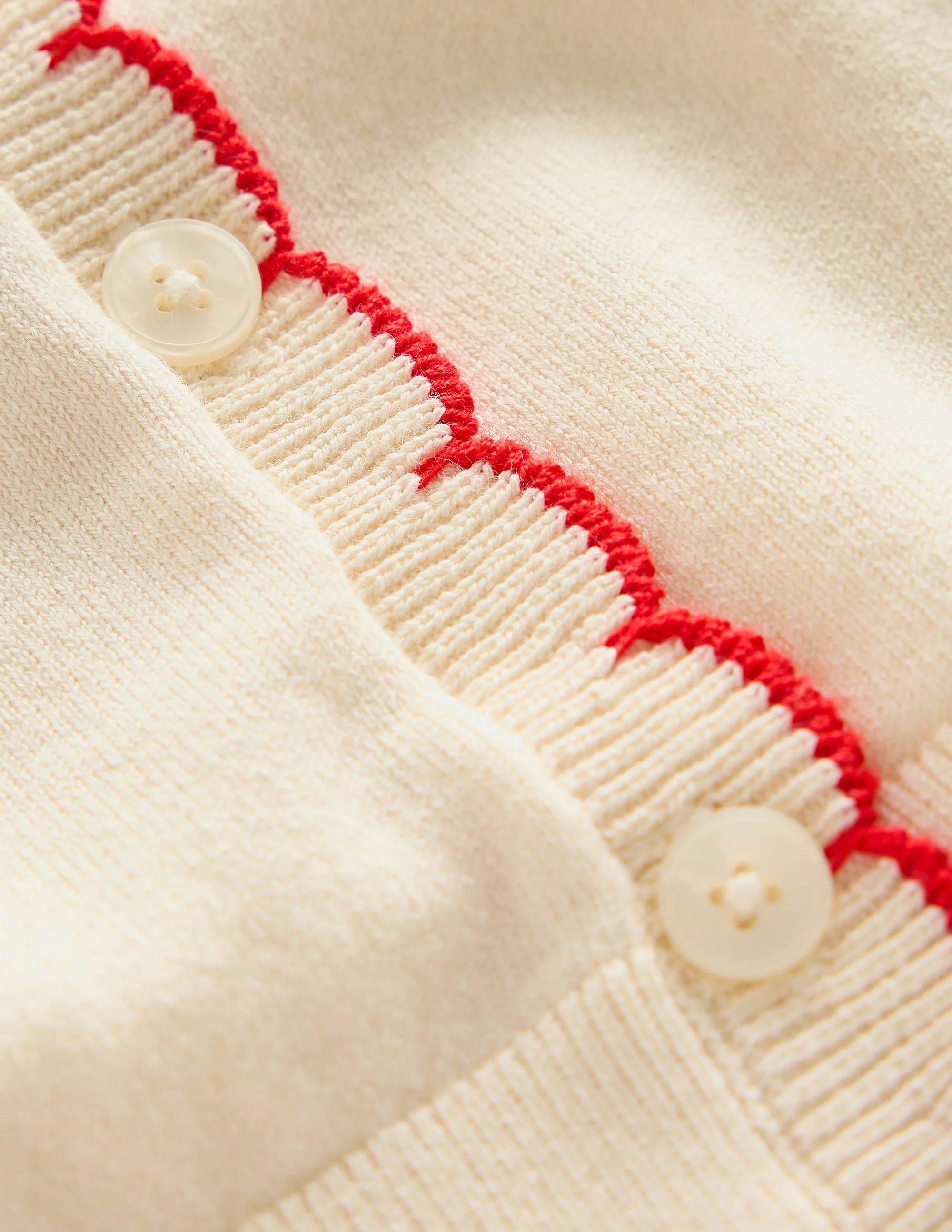 Pru Strickjacke mit Muschelsaum-Warmes Naturweiß - Image 6