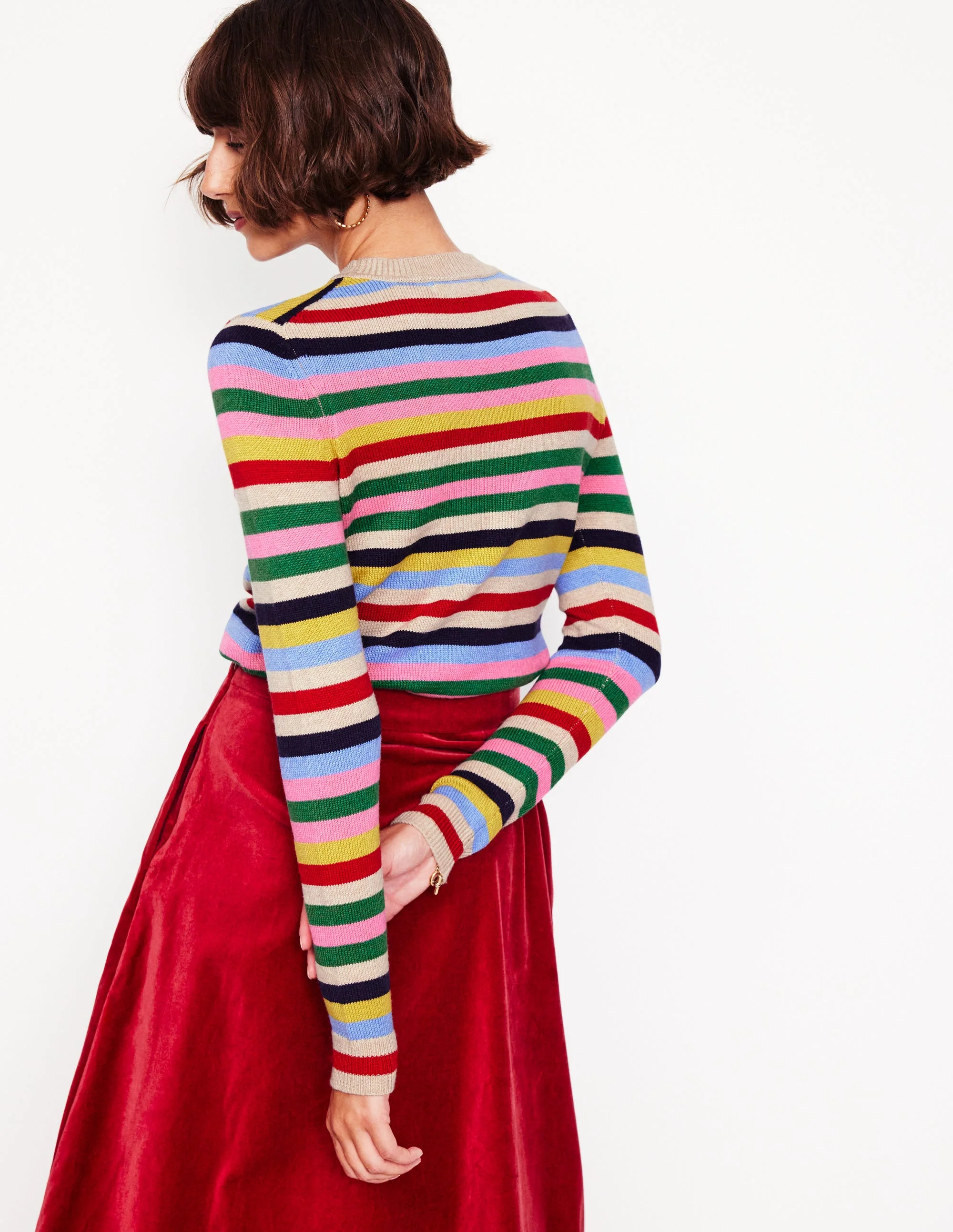 Pullover mit Blumenstickerei-Bunt, Regenbogen - Image 3
