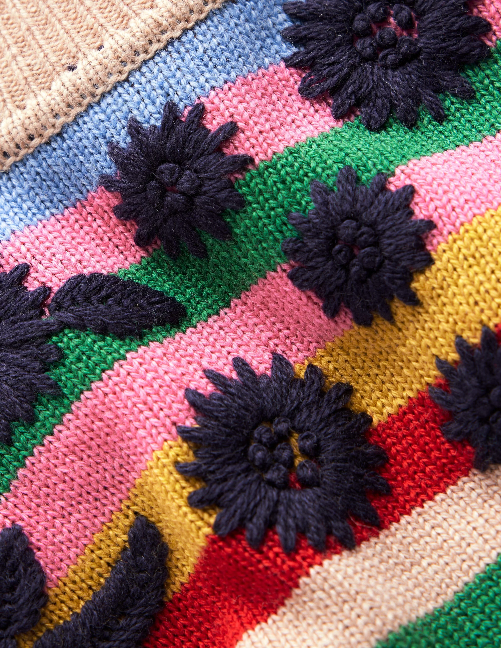 Pullover mit Blumenstickerei-Bunt, Regenbogen - Image 7