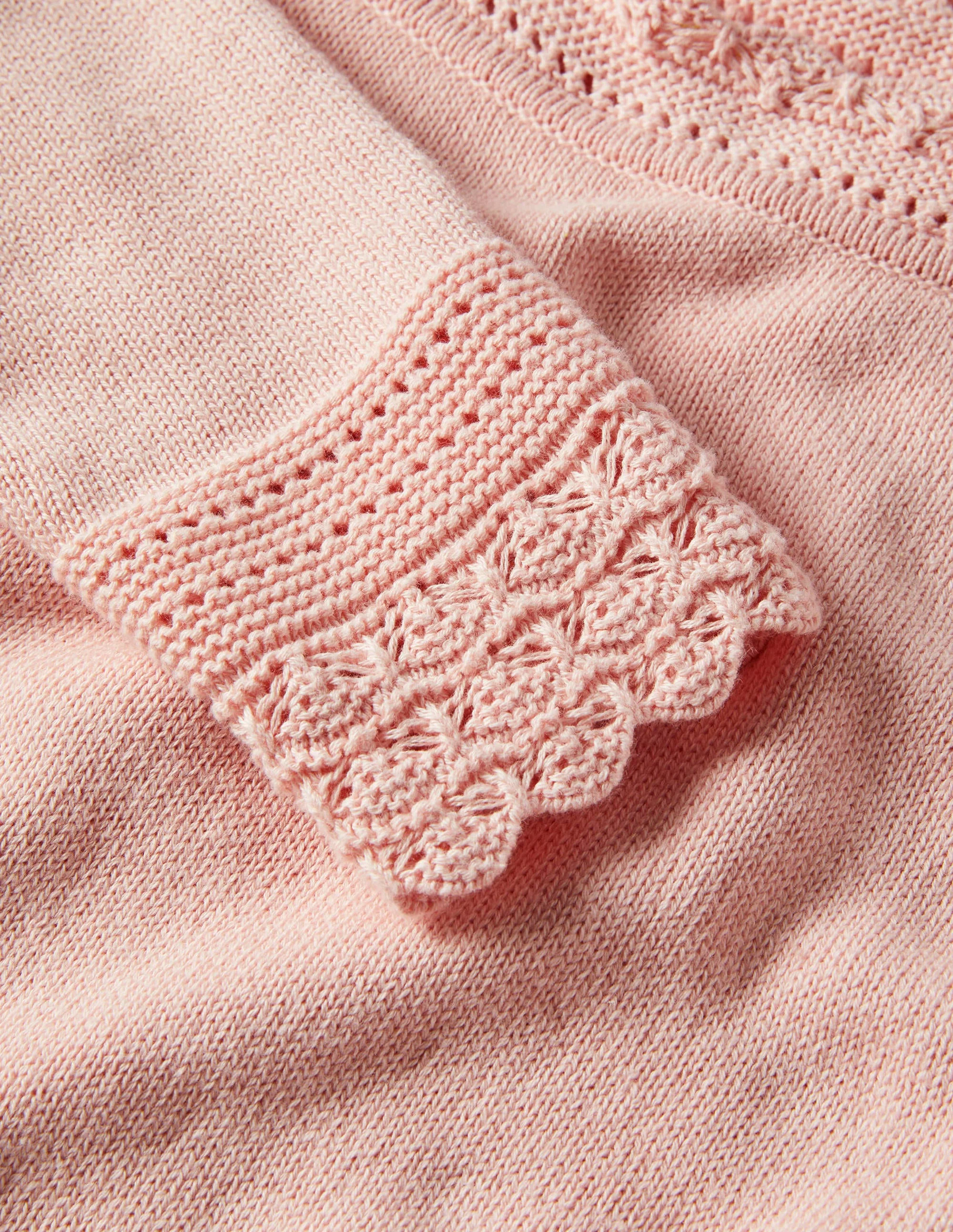 Pullover mit gehäkeltem Muschelsaum-Milchshake - Image 5
